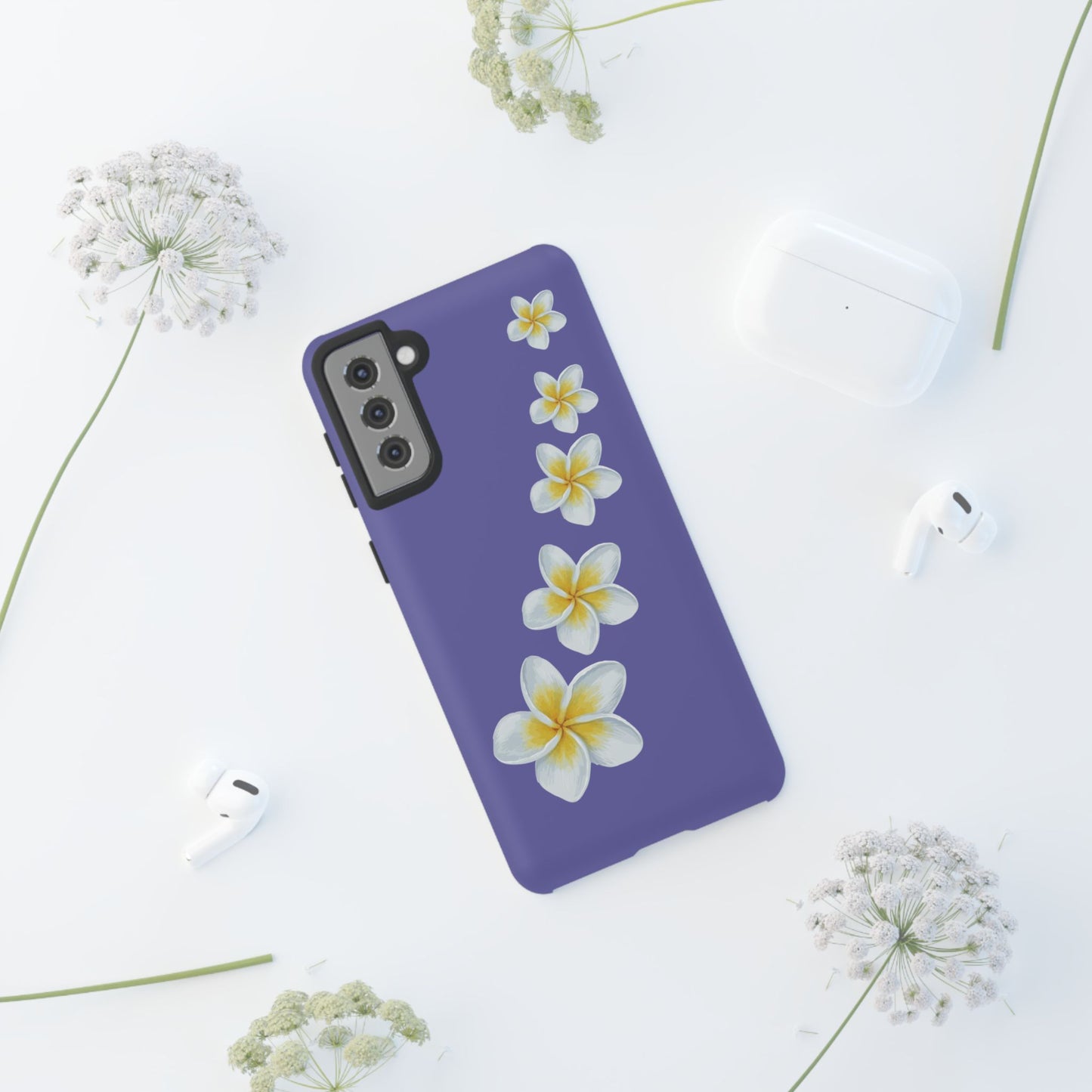 Flower Me Indigo Durable Phone Case
