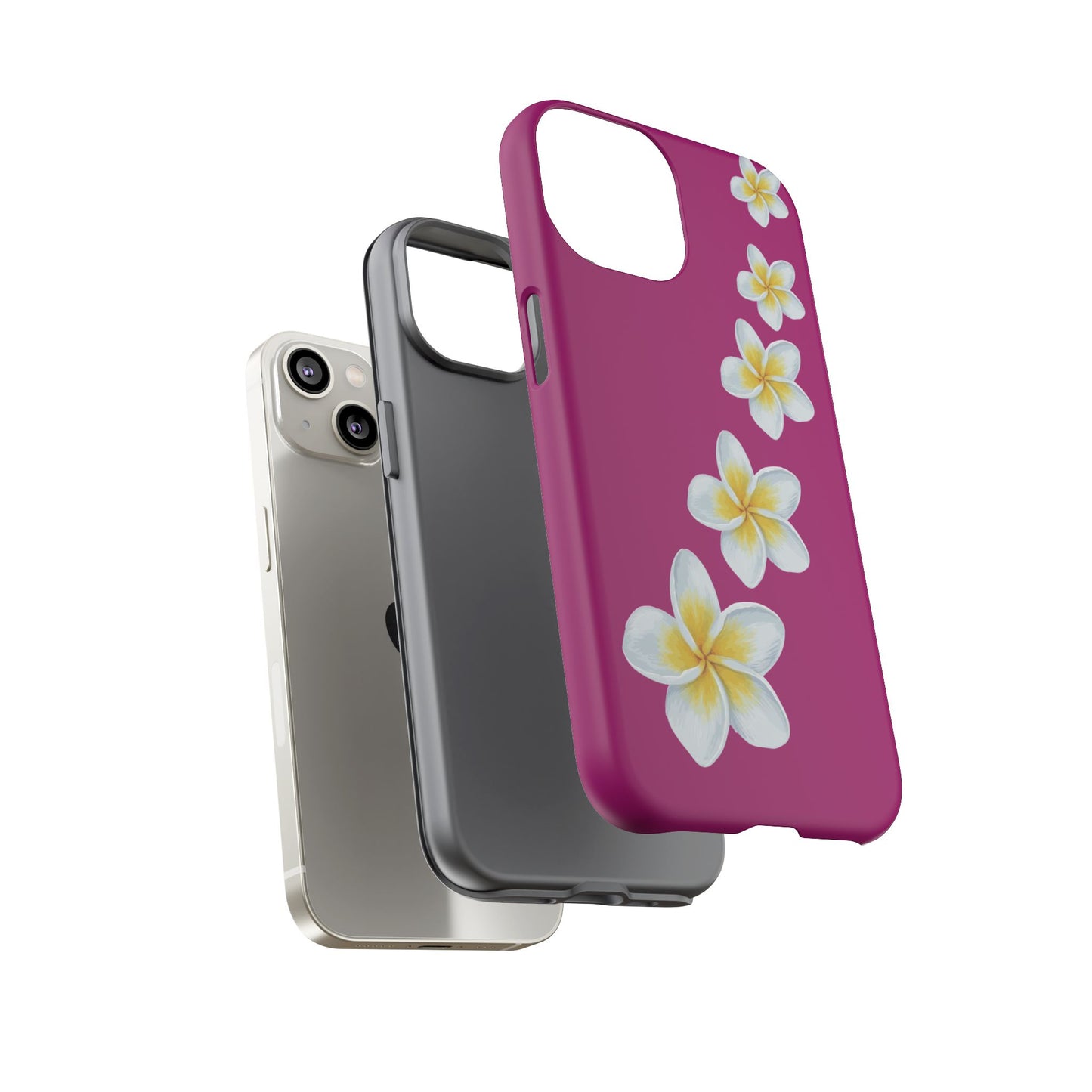 Flower Me Fuchsia Durable Phone Case