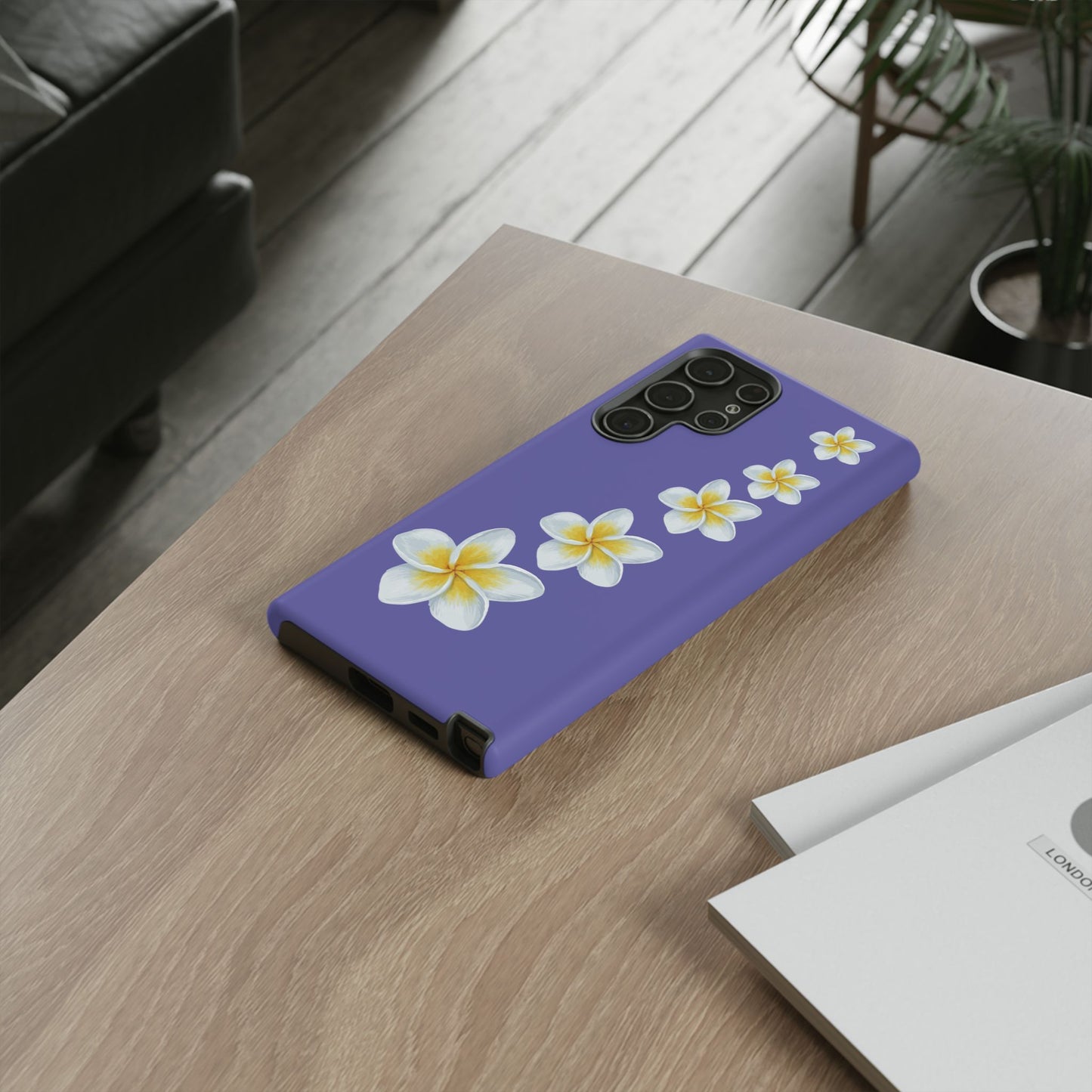Flower Me Indigo Durable Phone Case