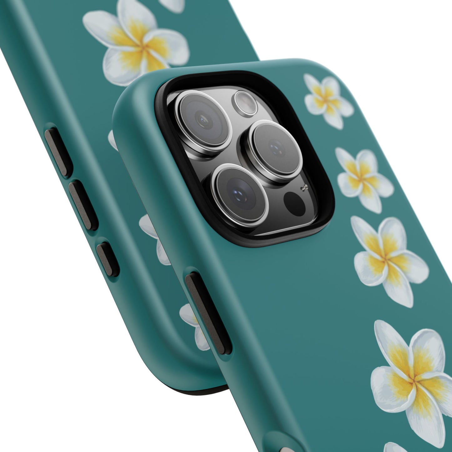 Flower Me Teal Durable Phone Case