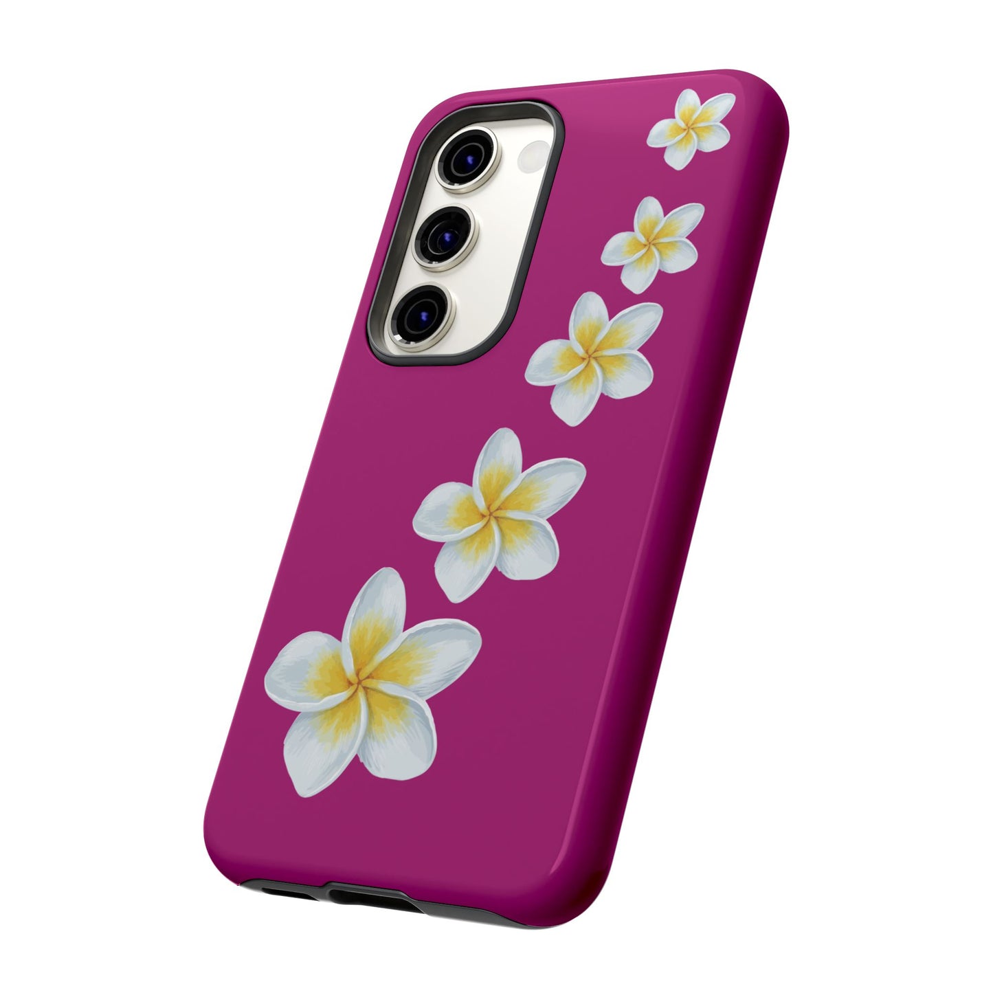 Flower Me Fuchsia Durable Phone Case