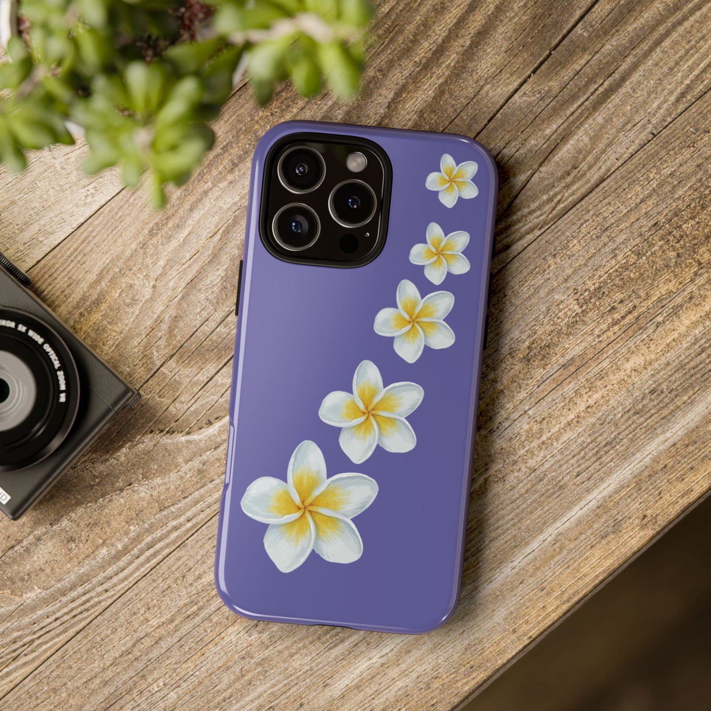 Flower Me Indigo Durable Phone Case