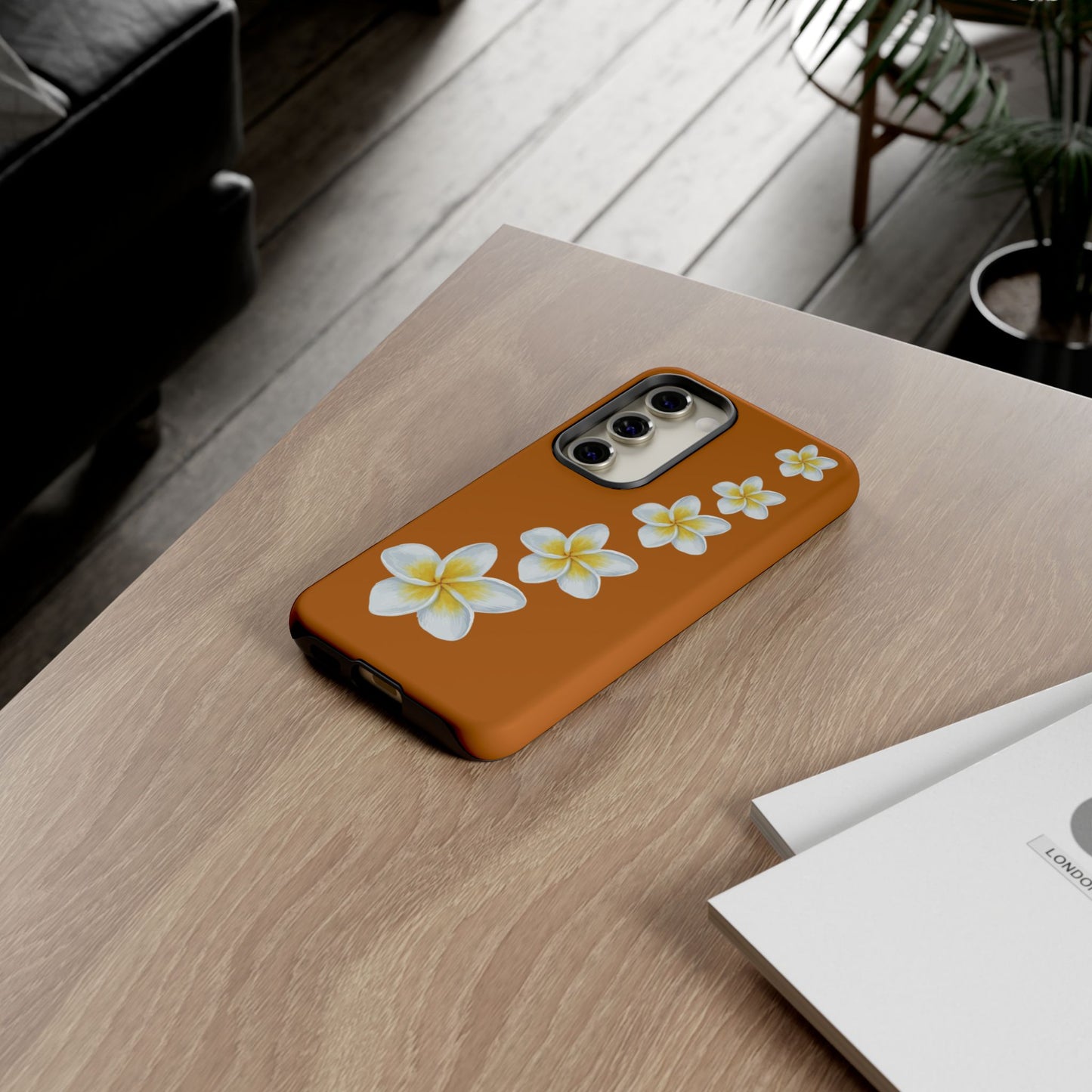 Flower Me Orange Durable Phone Cases