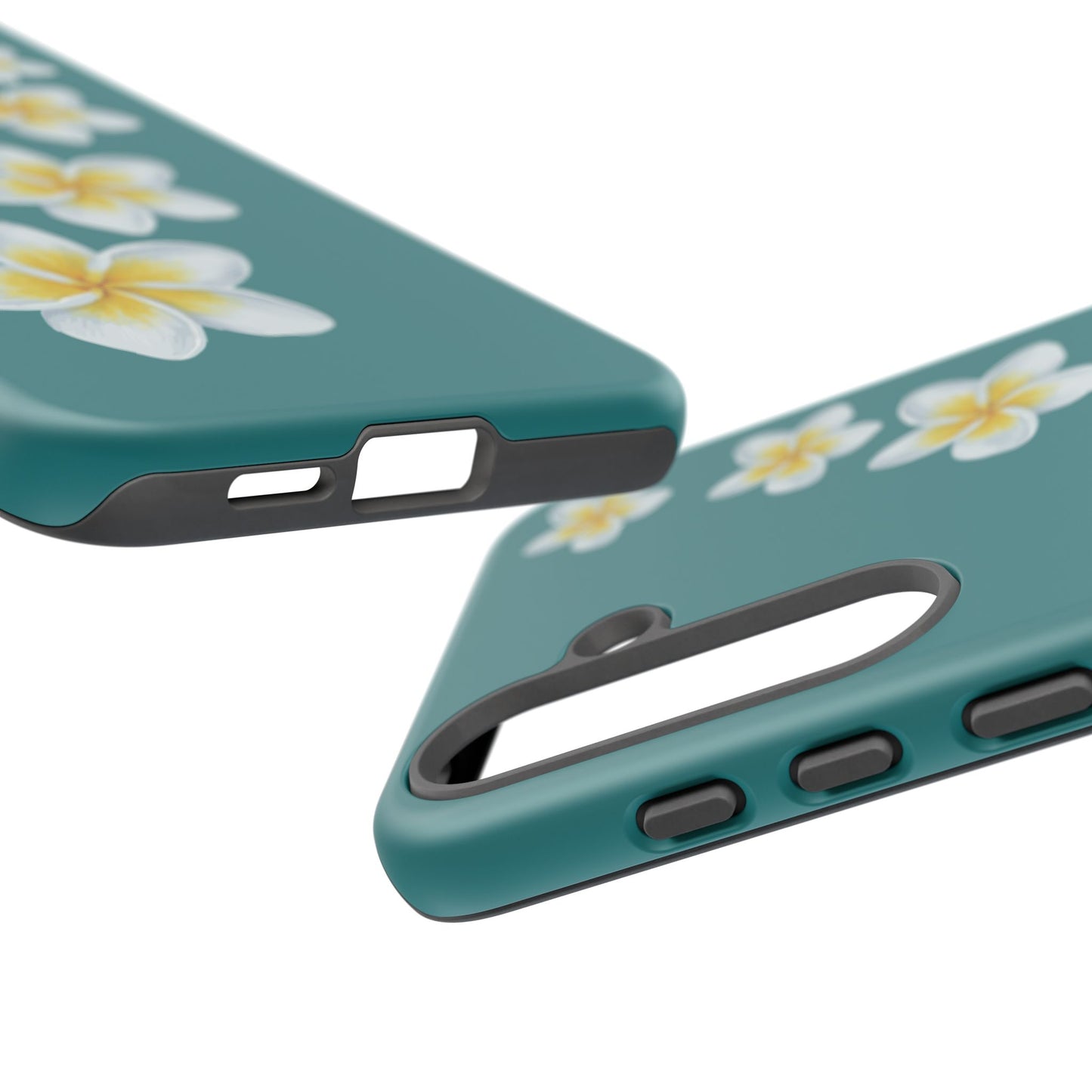 Flower Me Teal Durable Phone Case