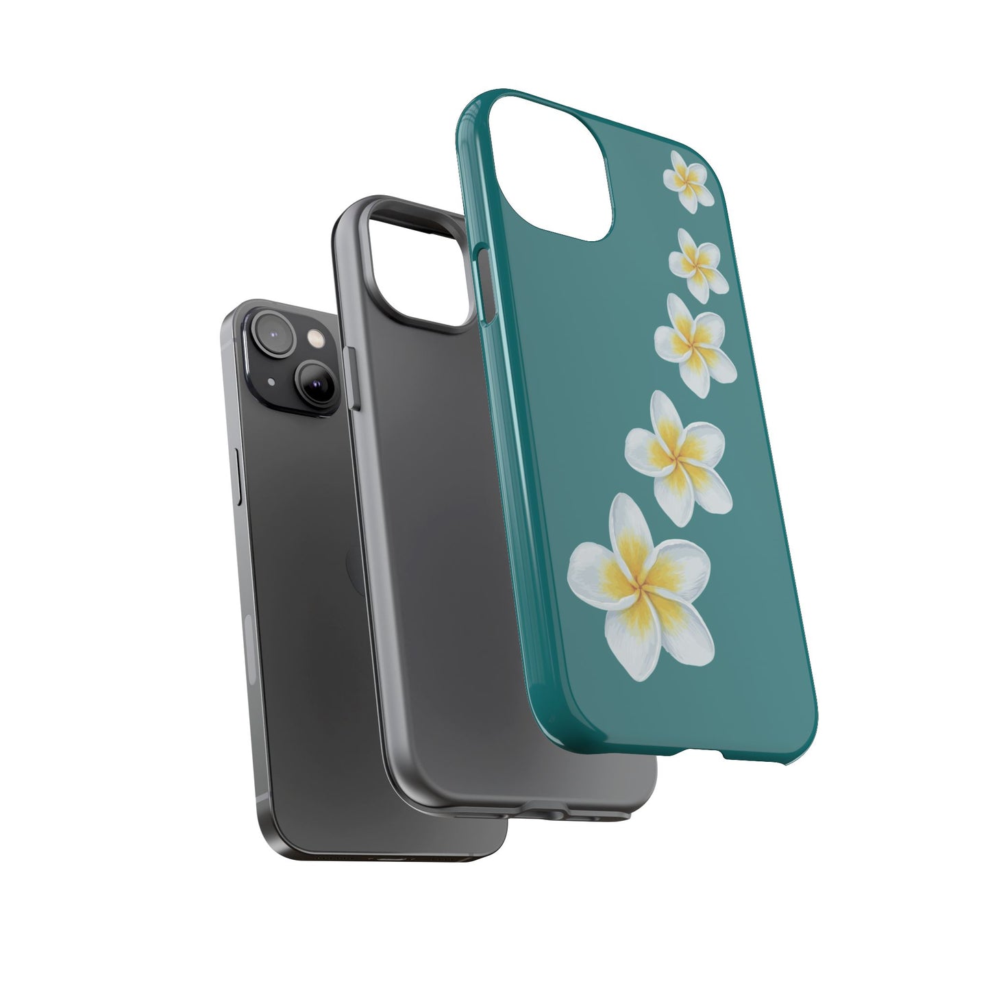 Flower Me Teal Durable Phone Case