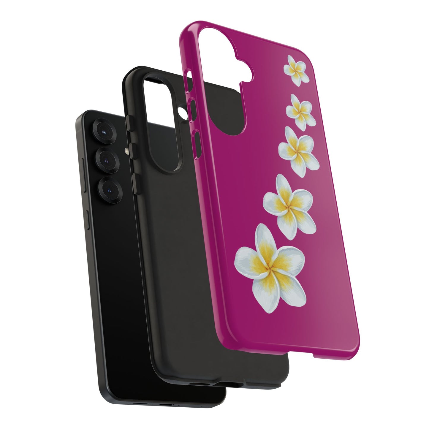 Flower Me Fuchsia Durable Phone Case