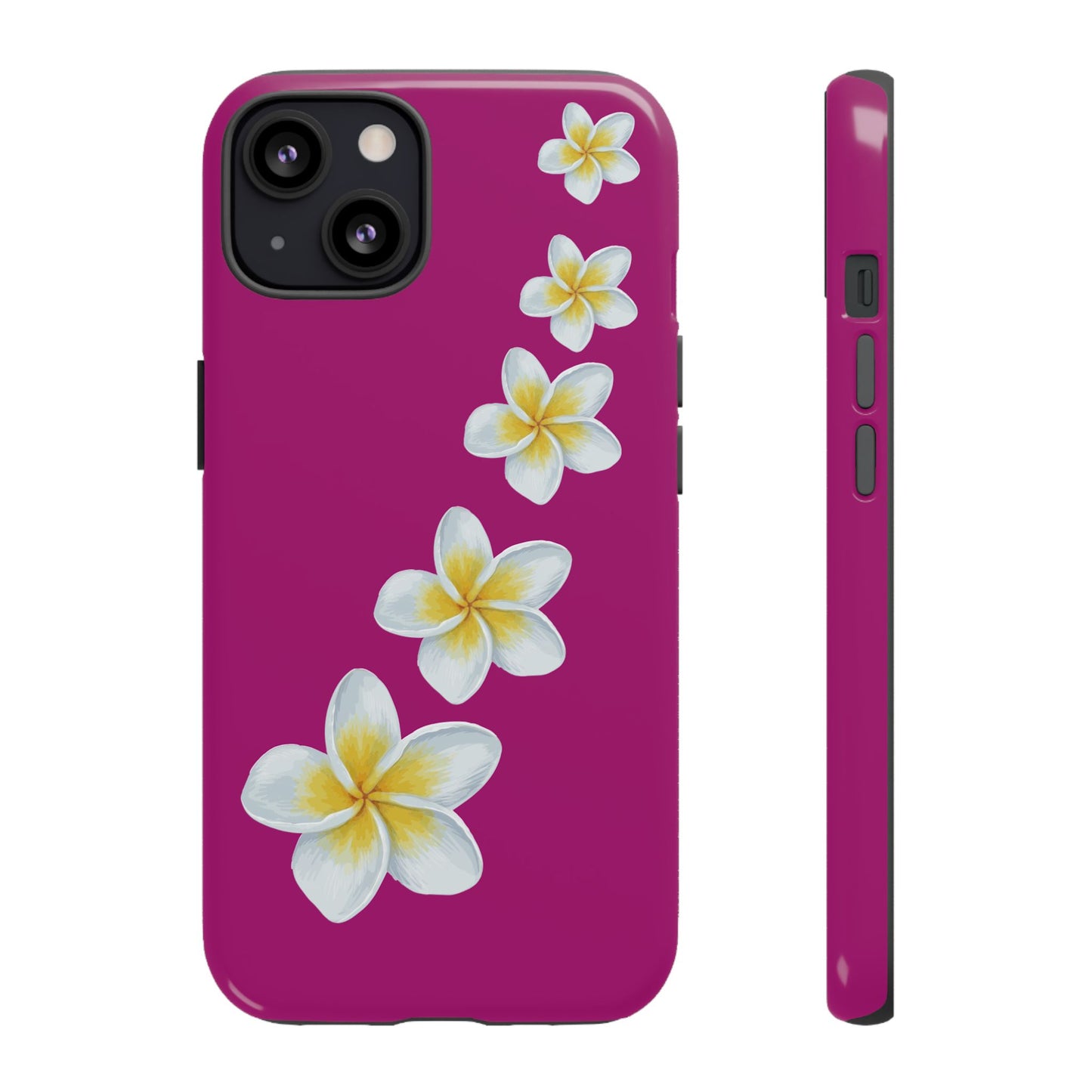 Flower Me Fuchsia Durable Phone Case