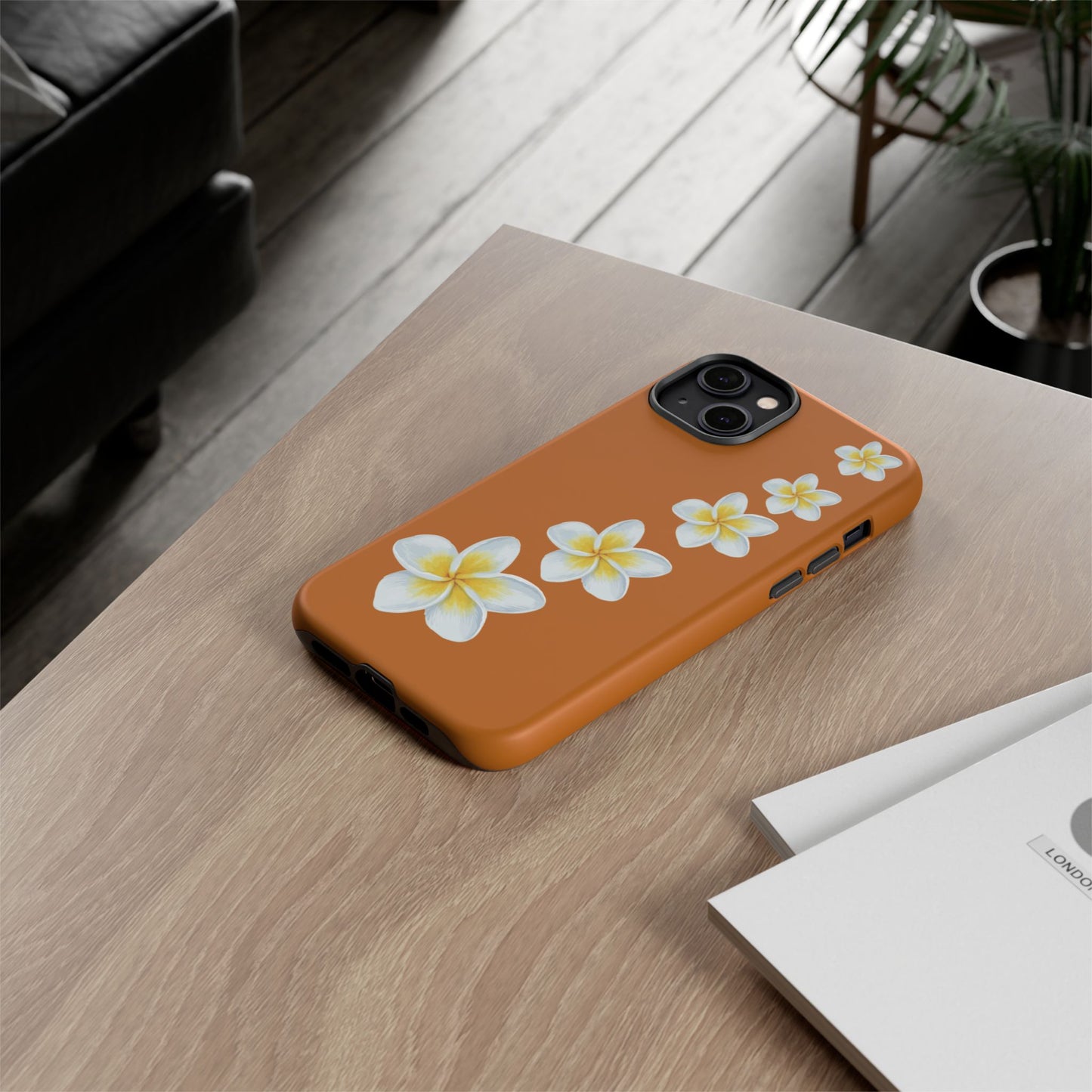 Flower Me Orange Durable Phone Cases