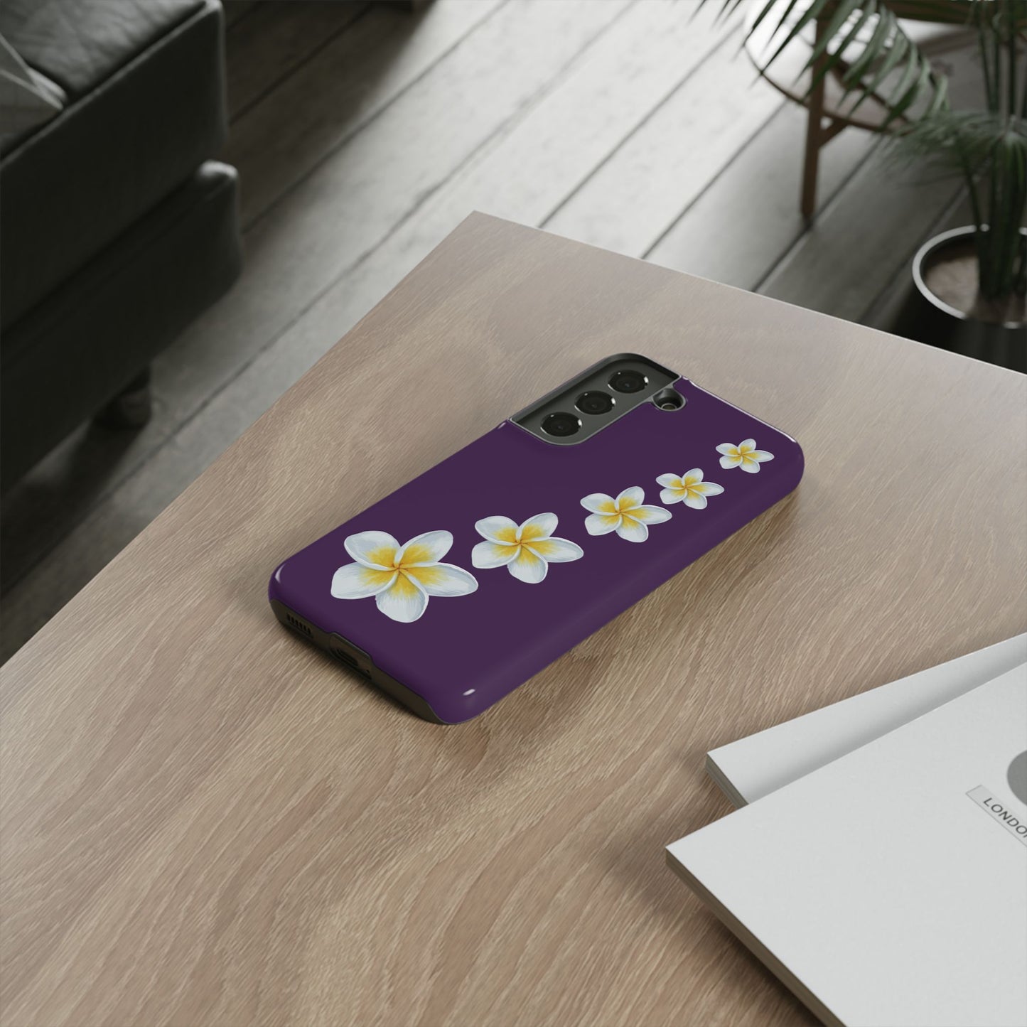 Flower Me Purple Durable Phone Case
