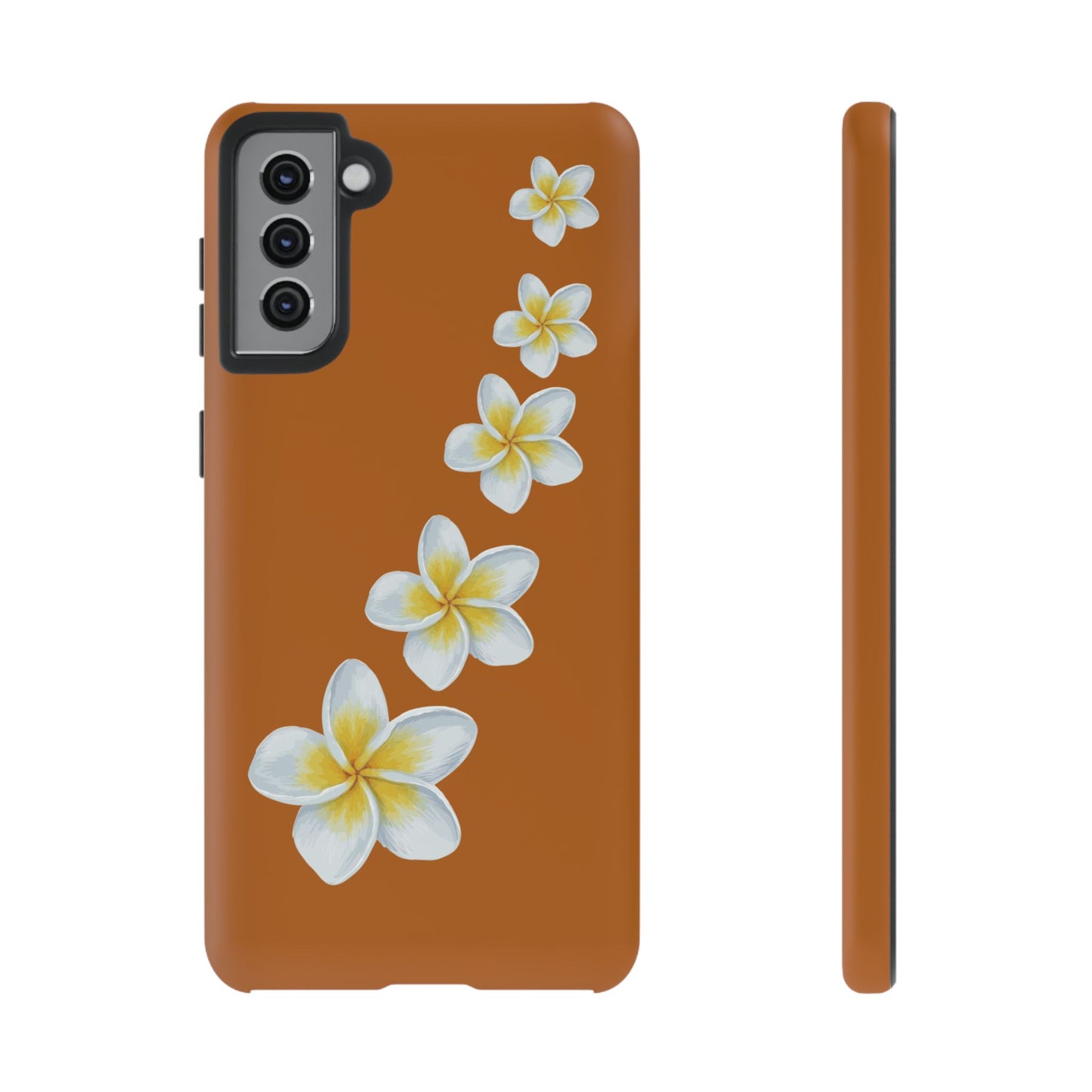 Flower Me Orange Durable Phone Cases