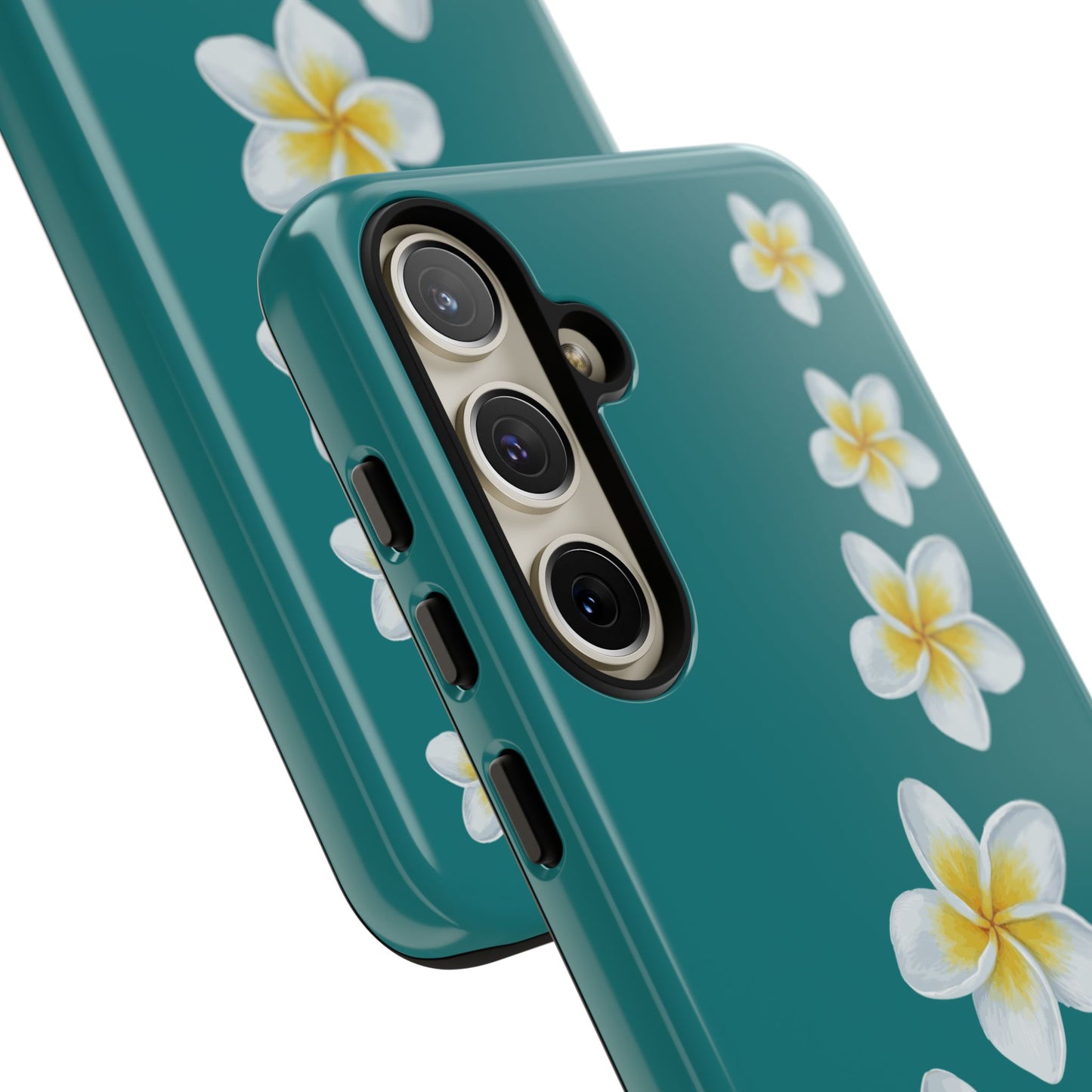Flower Me Teal Durable Phone Case