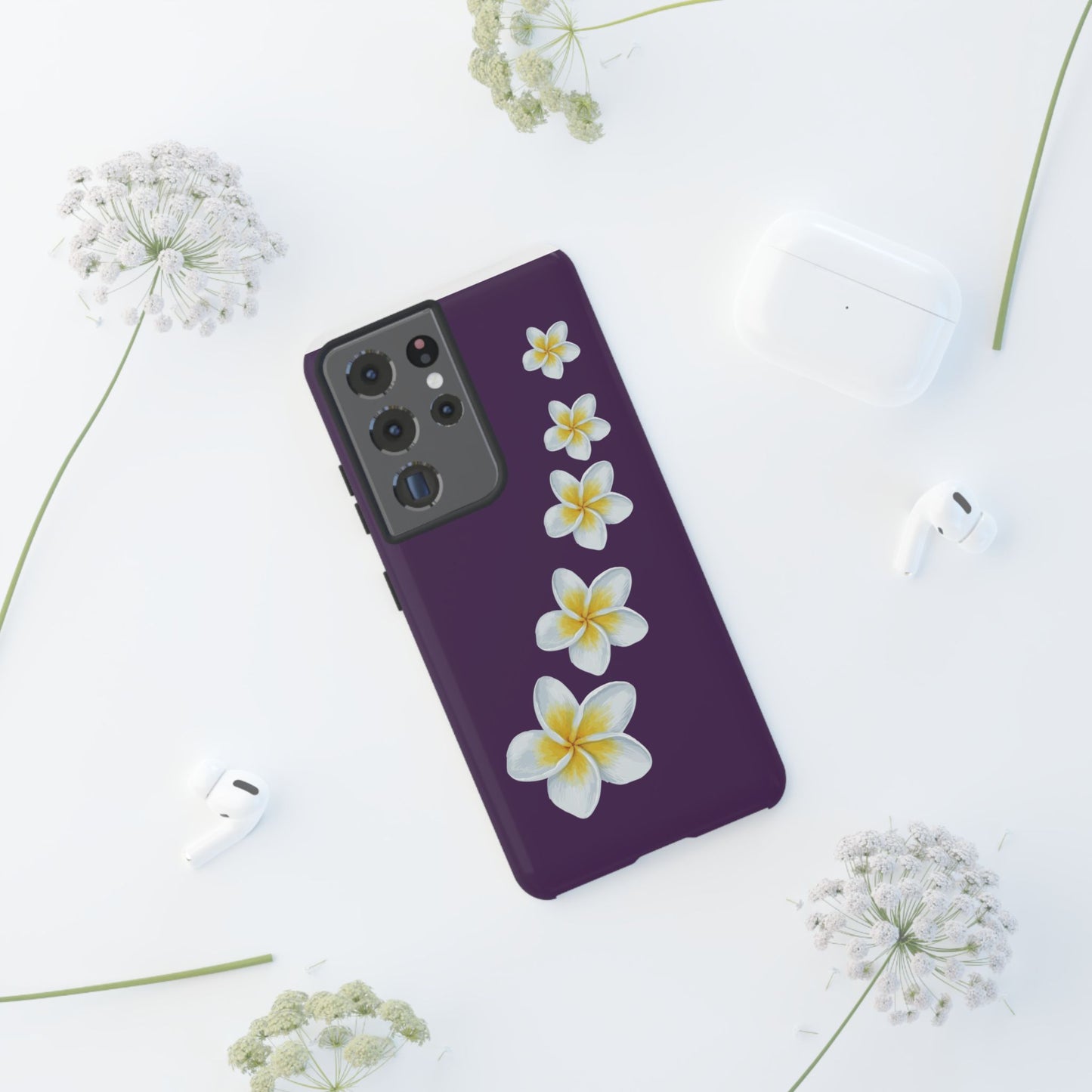 Flower Me Purple Durable Phone Case