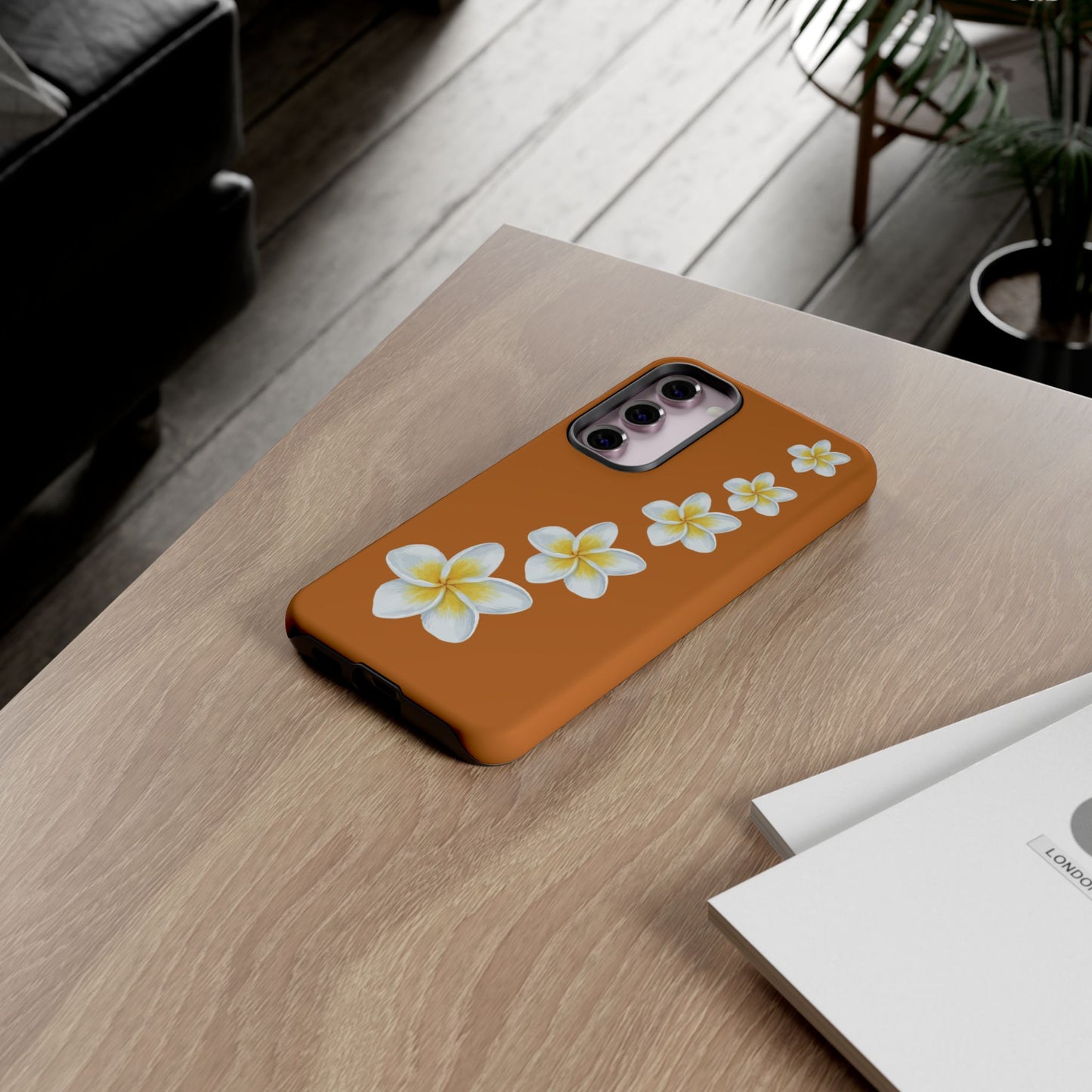 Flower Me Orange Durable Phone Cases