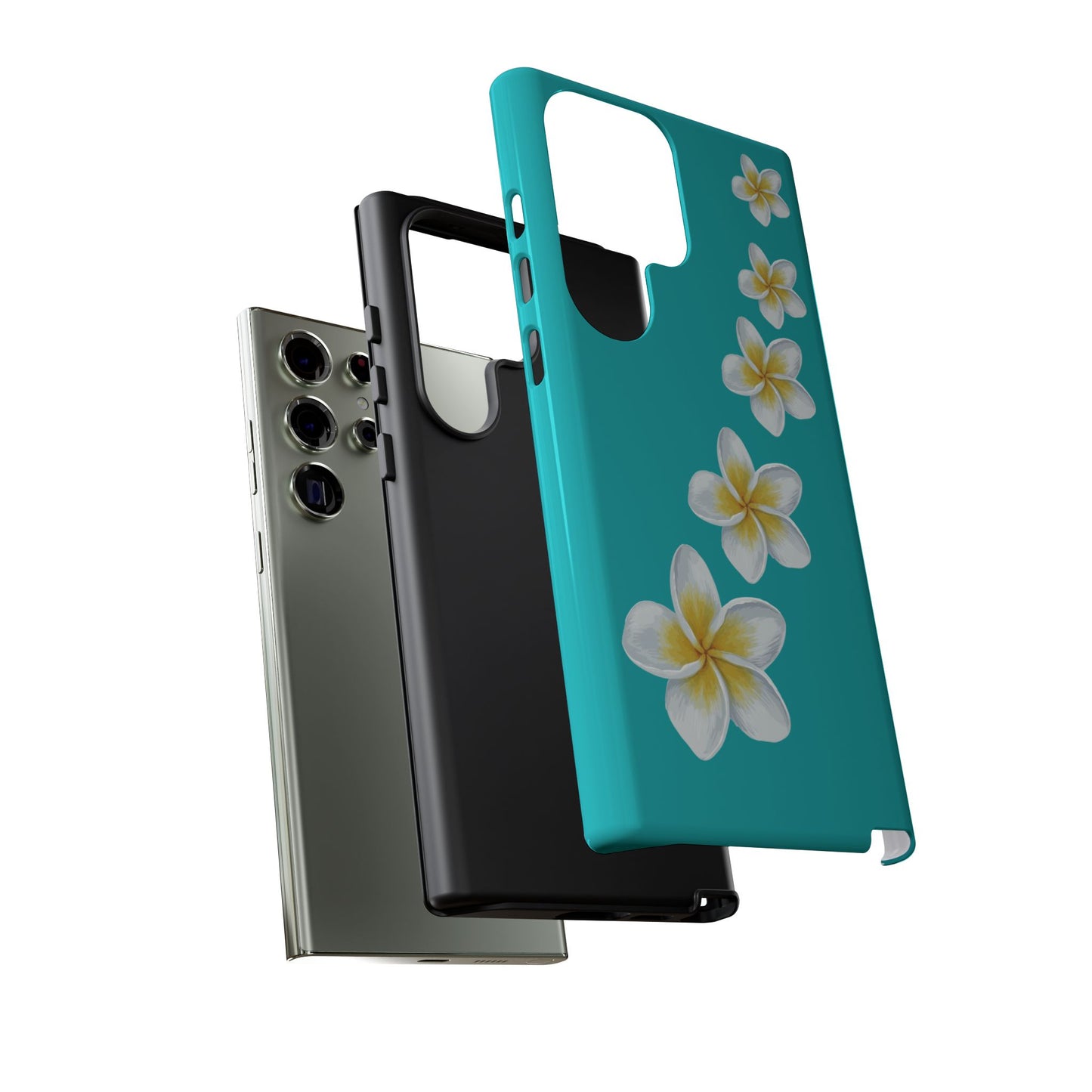Flower Me Blue Durable Phone Case