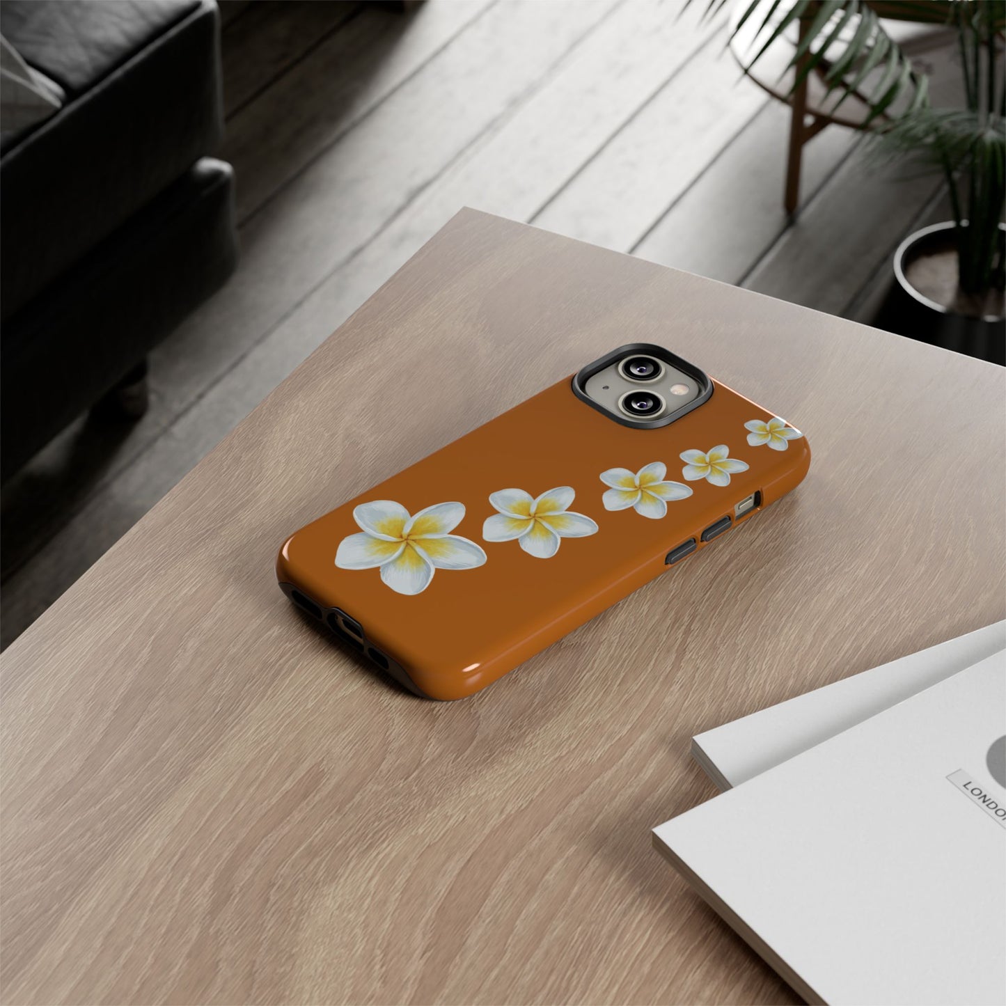 Flower Me Orange Durable Phone Cases