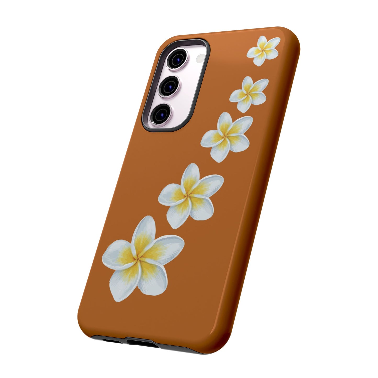 Flower Me Orange Durable Phone Cases