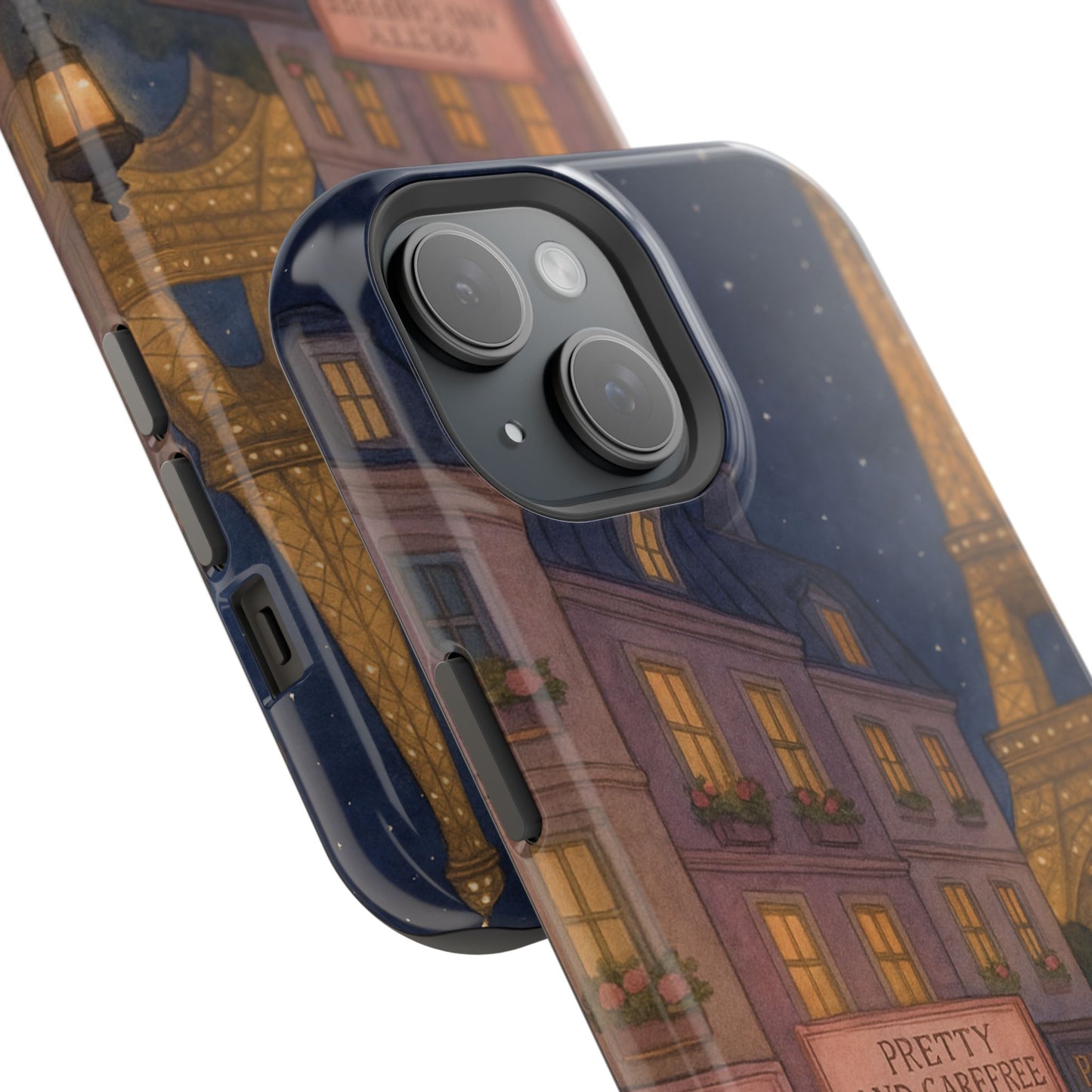 Parisian Night Phone Case, Cute Protective Case, Eiffel Tower Design, Gifts for Her, Trendy Phone Accessories, Chic Mobile Cover