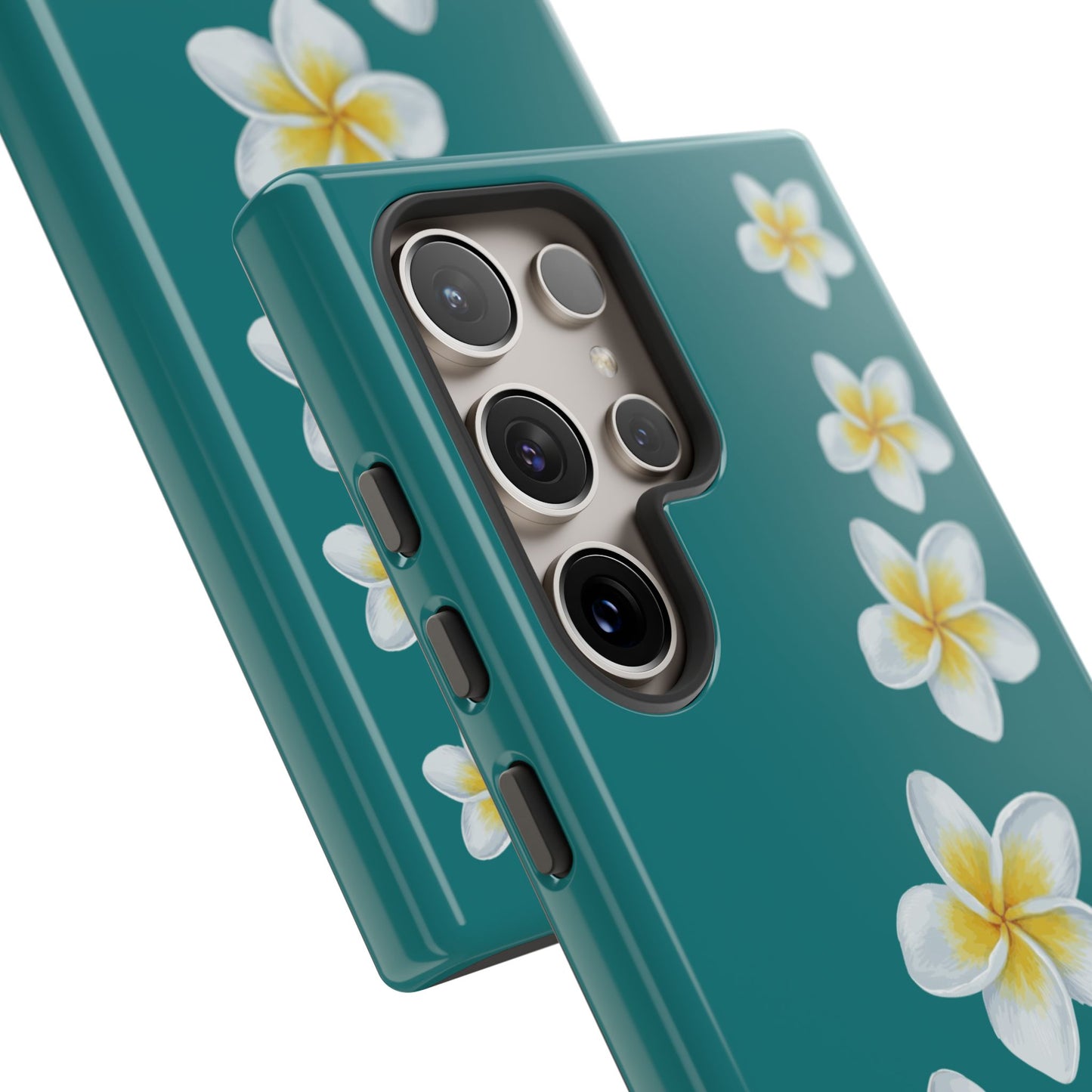 Flower Me Teal Durable Phone Case