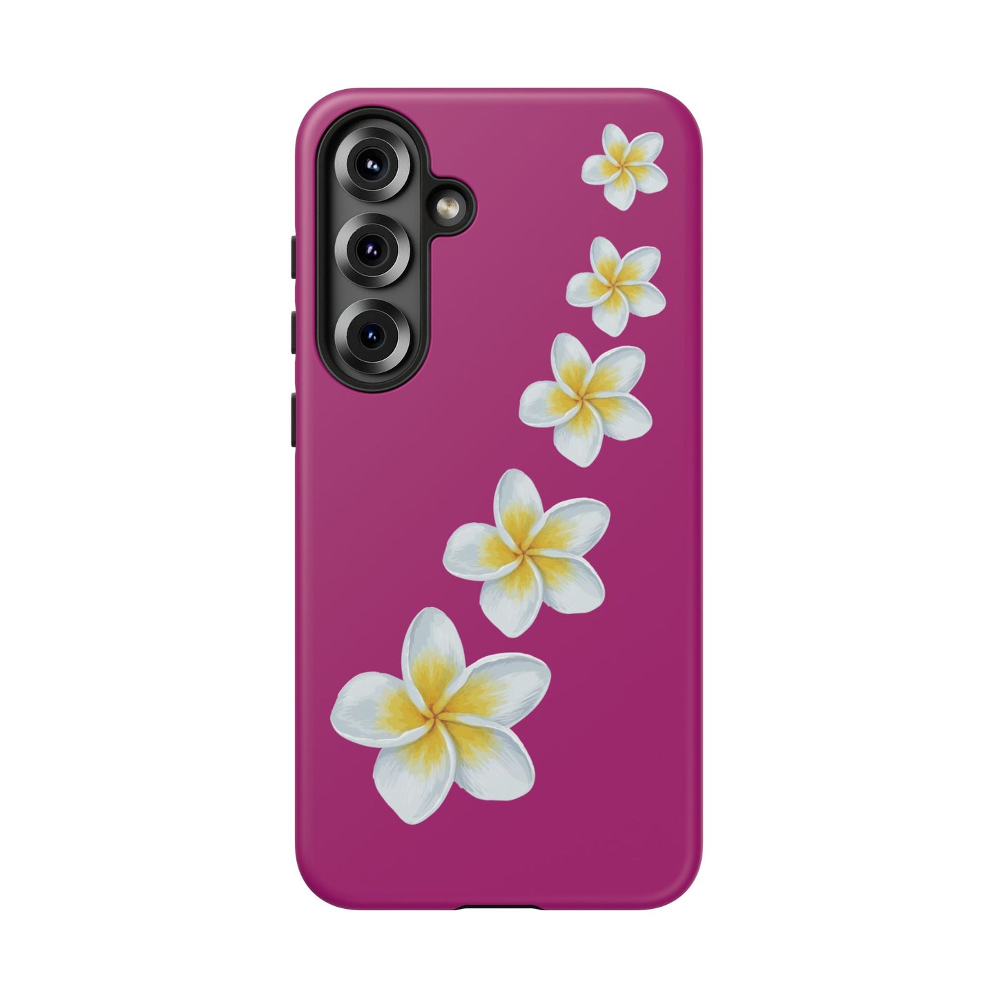 Flower Me Fuchsia Durable Phone Case