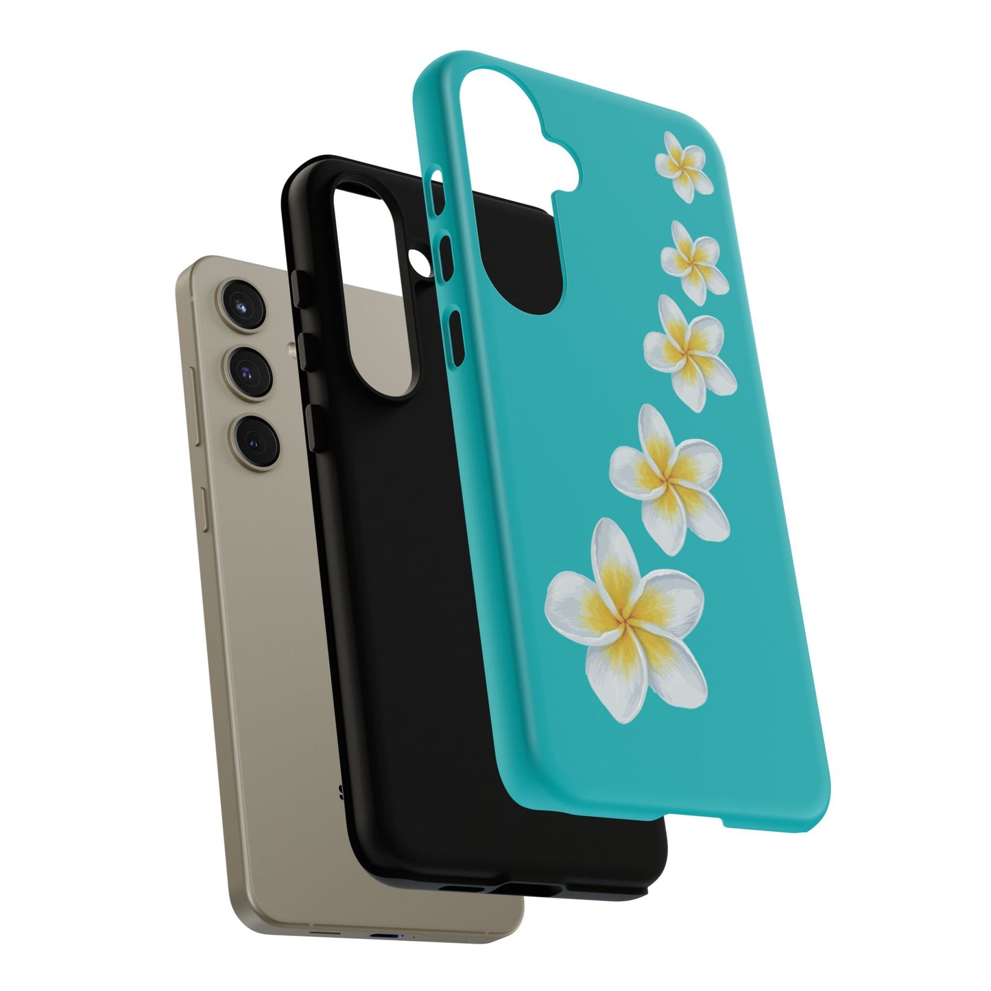 Flower Me Blue Durable Phone Case