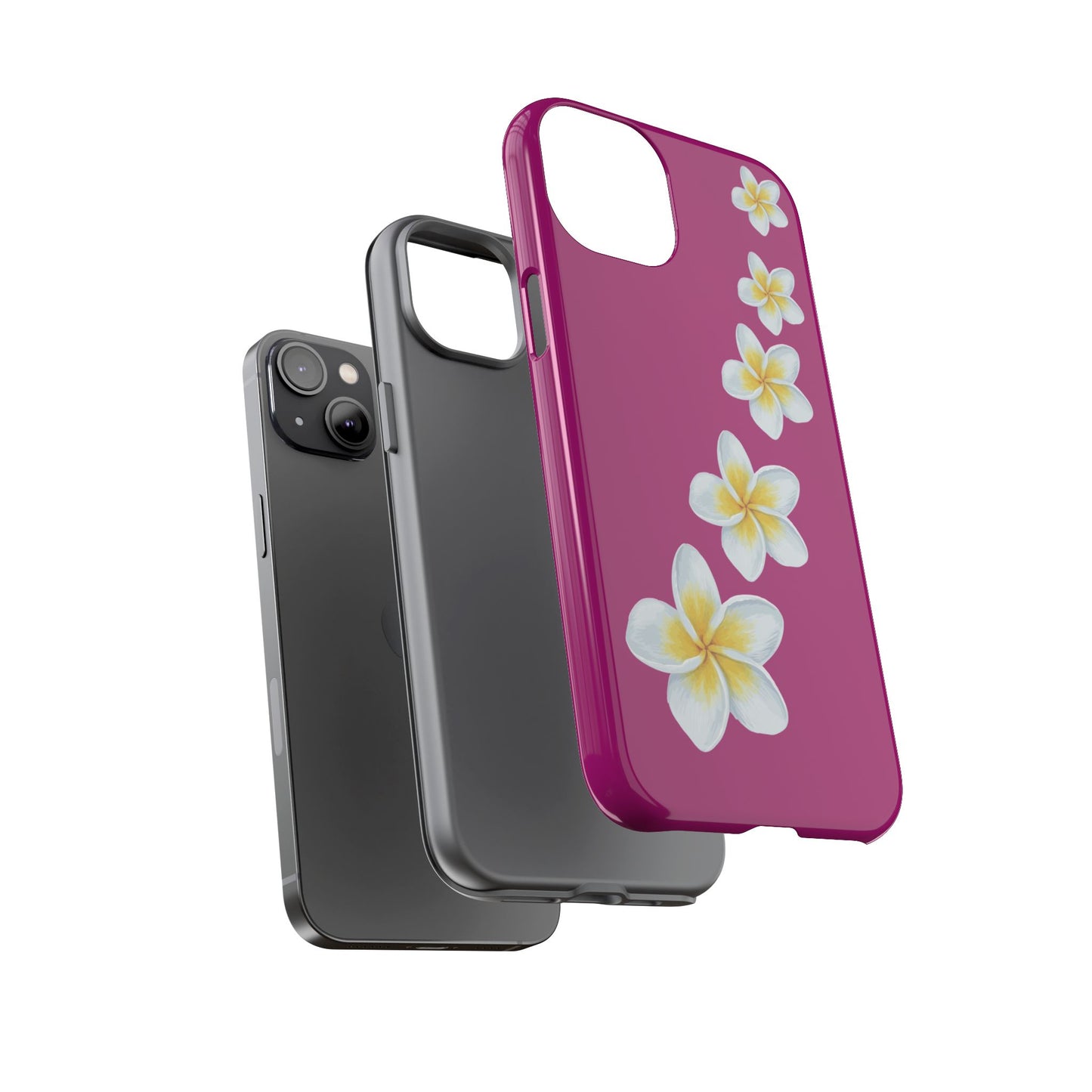 Flower Me Fuchsia Durable Phone Case