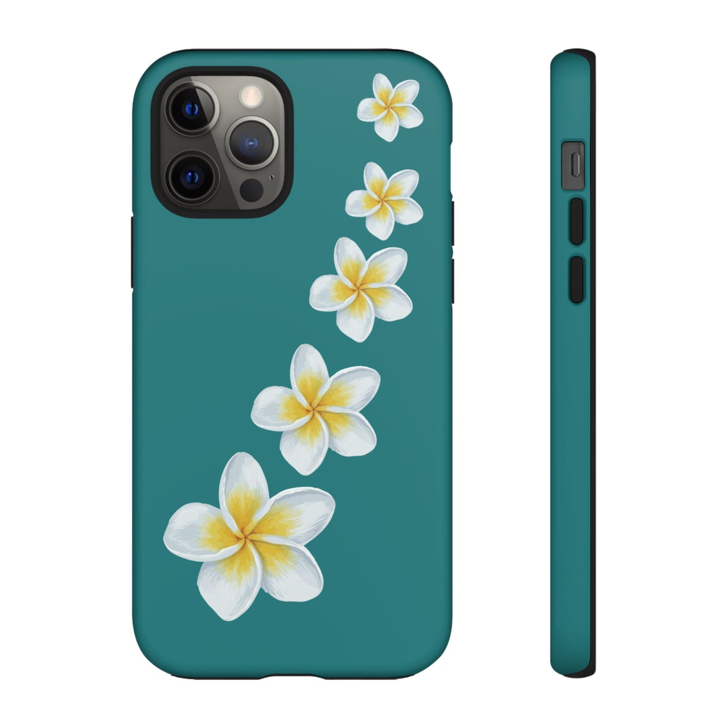 Flower Me Teal Durable Phone Case