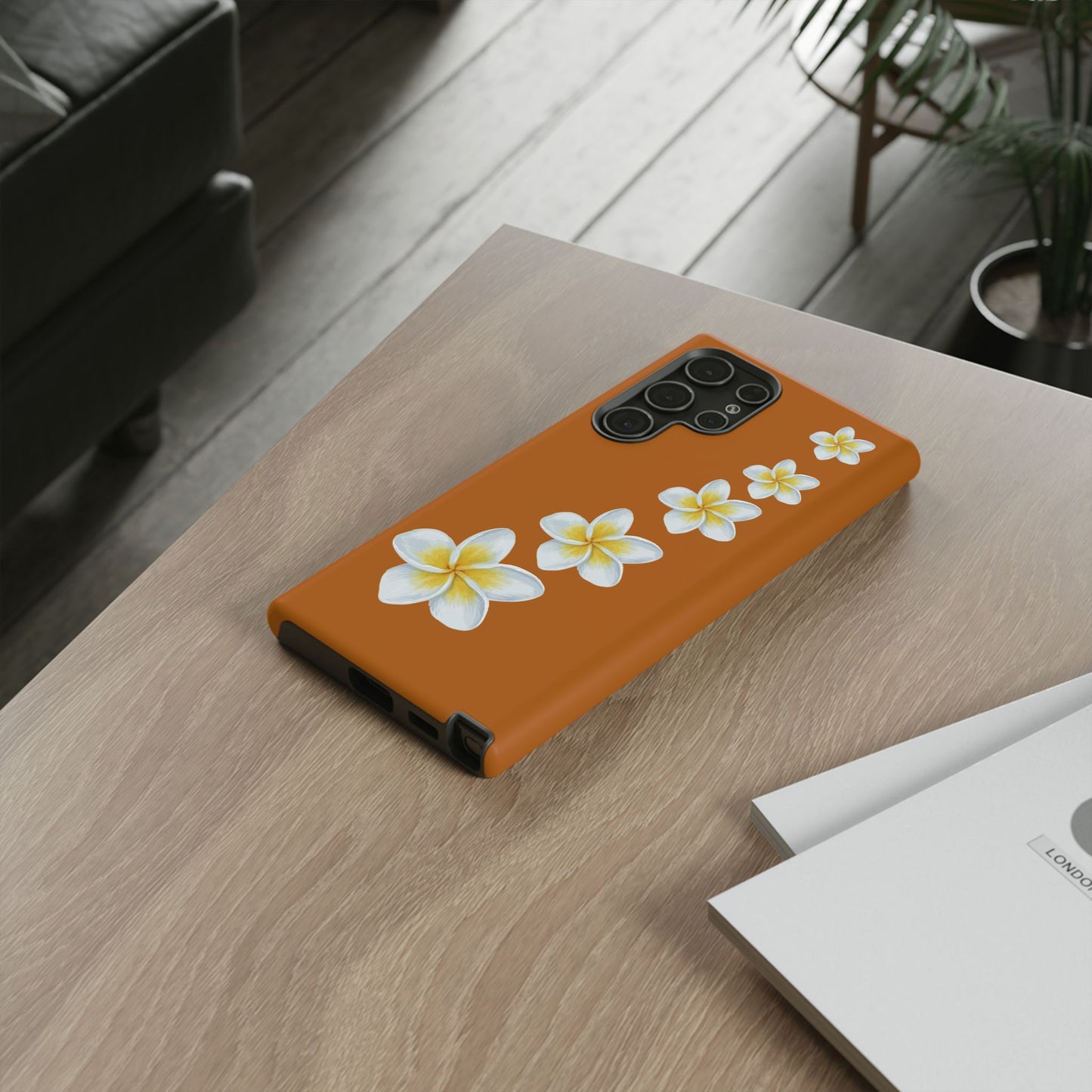 Flower Me Orange Durable Phone Cases