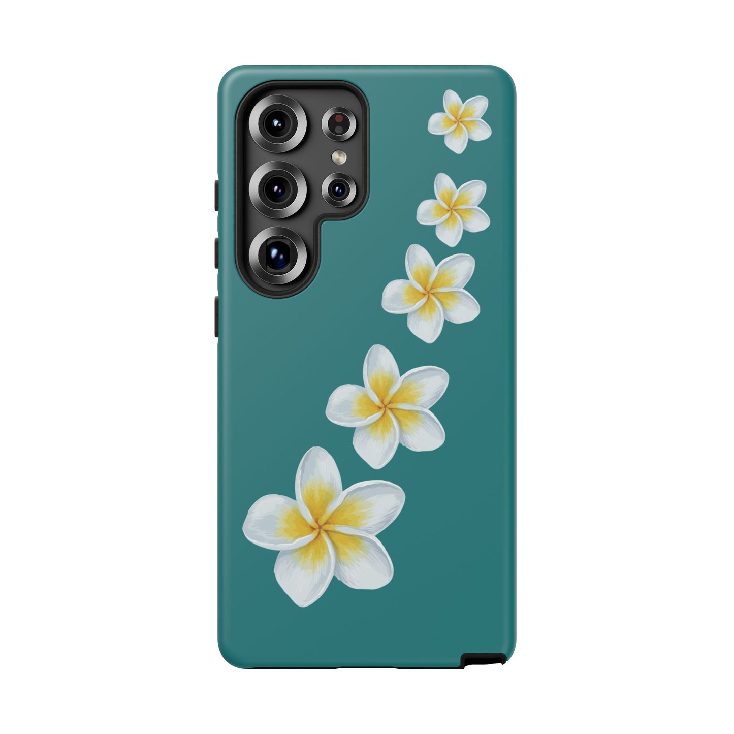 Flower Me Teal Durable Phone Case