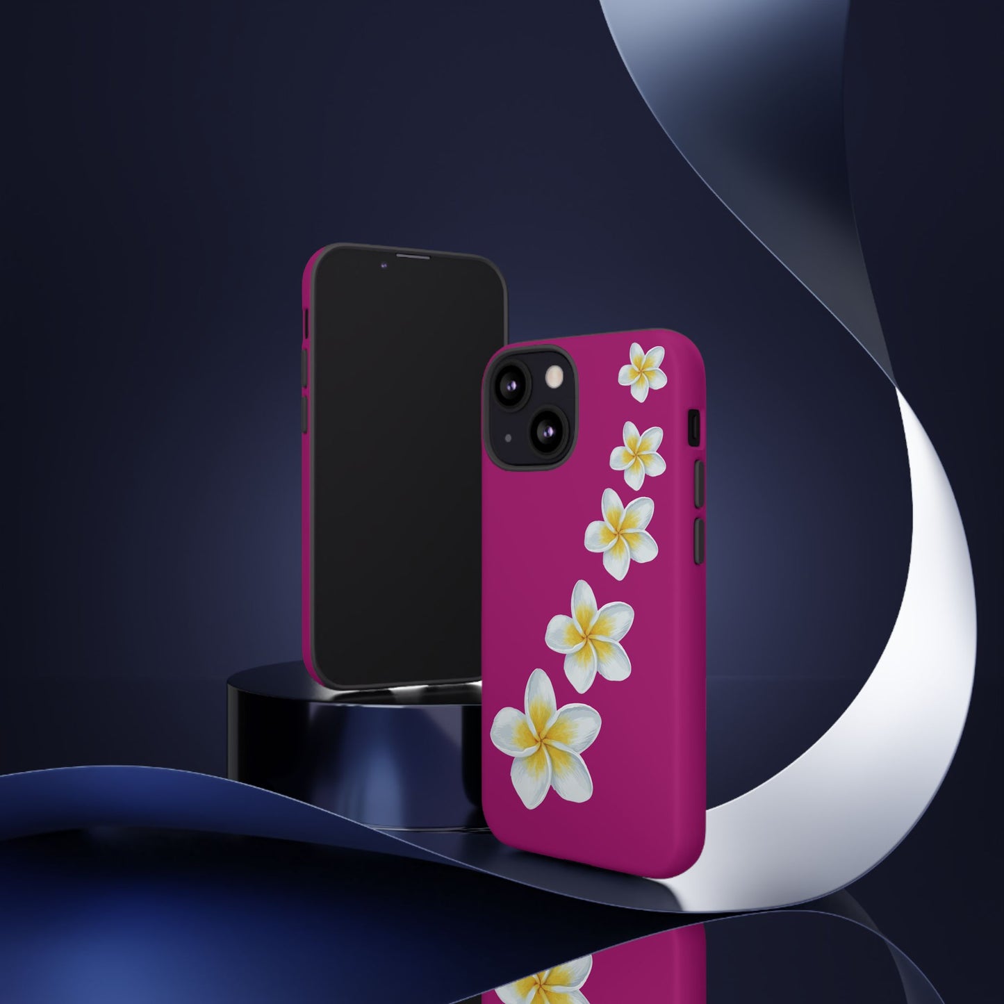 Flower Me Fuchsia Durable Phone Case