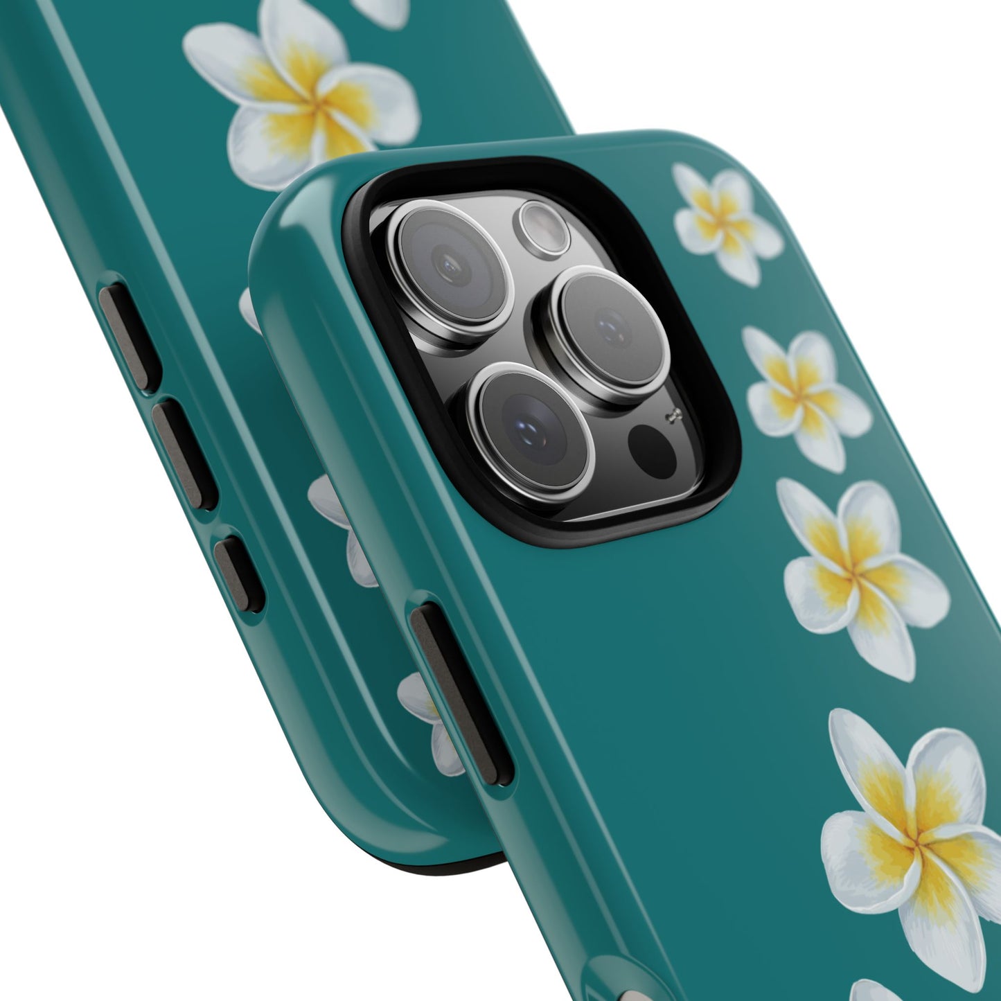Flower Me Teal Durable Phone Case