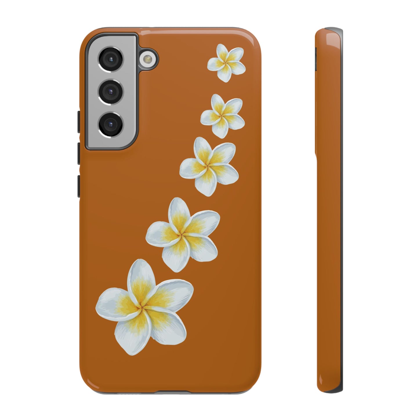 Flower Me Orange Durable Phone Cases