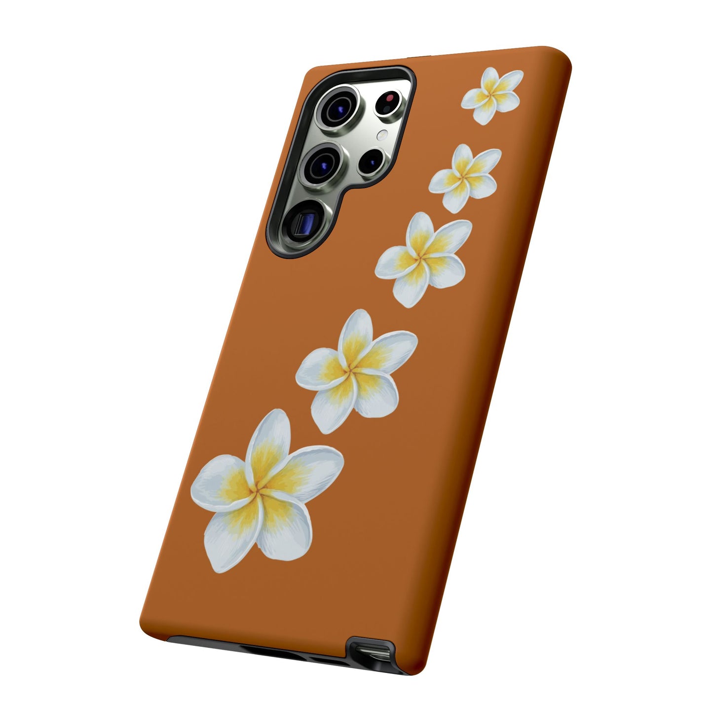 Flower Me Orange Durable Phone Cases