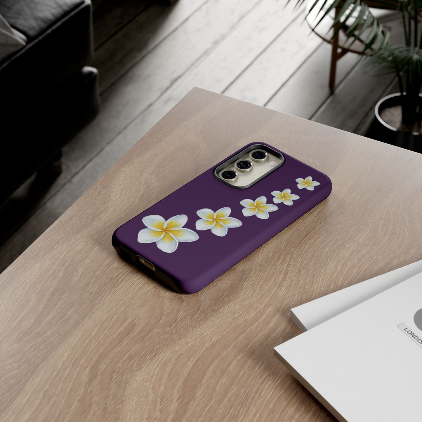 Flower Me Purple Durable Phone Case