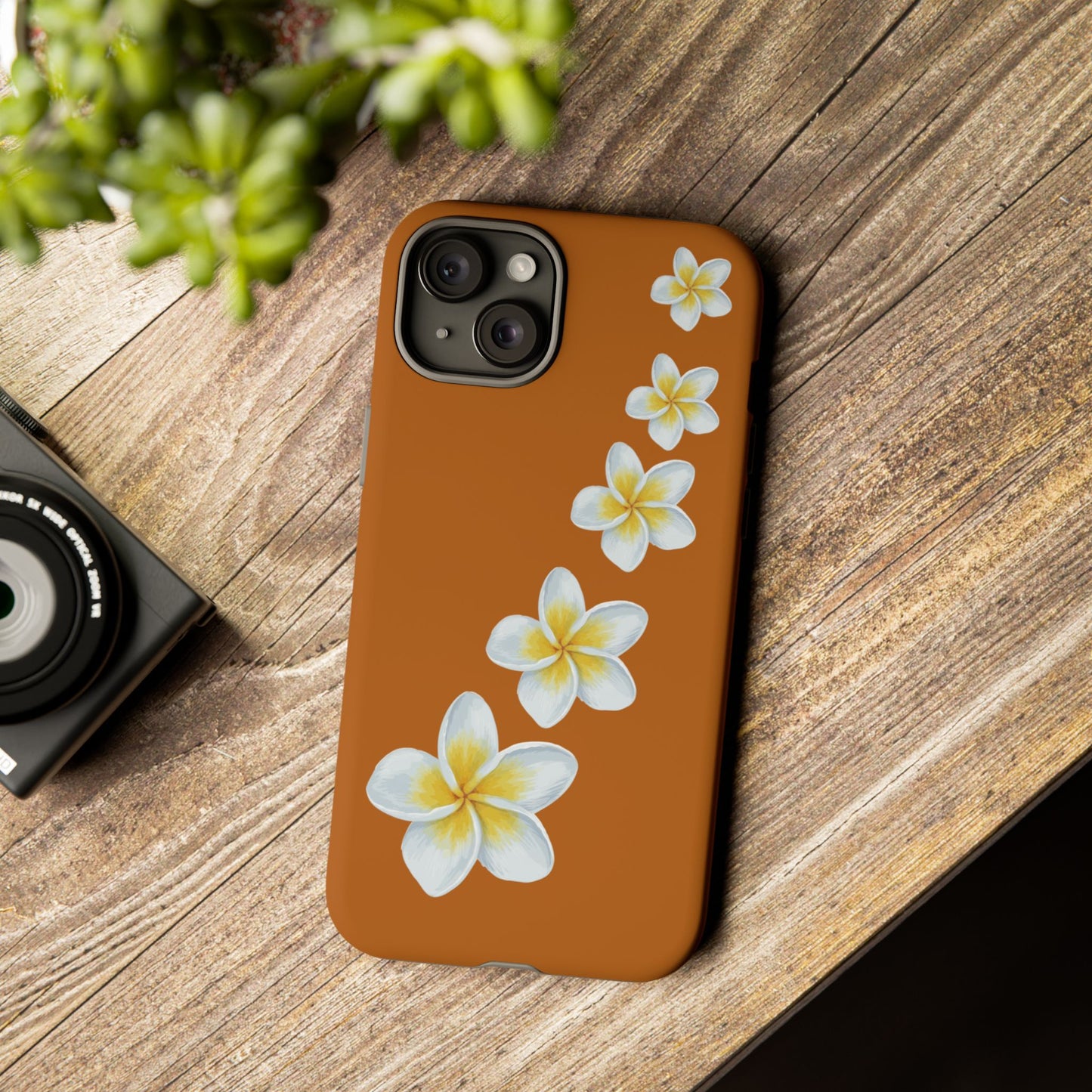 Flower Me Orange Durable Phone Cases