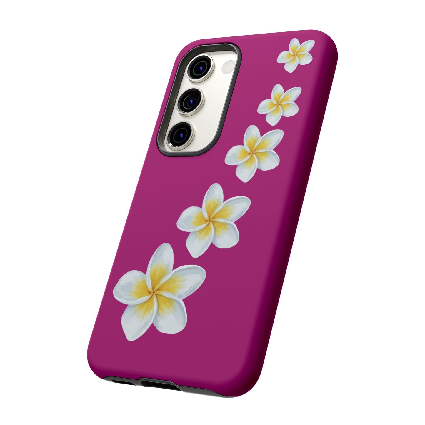 Flower Me Fuchsia Durable Phone Case