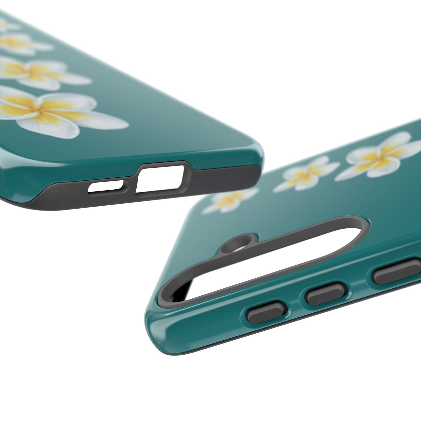 Flower Me Teal Durable Phone Case