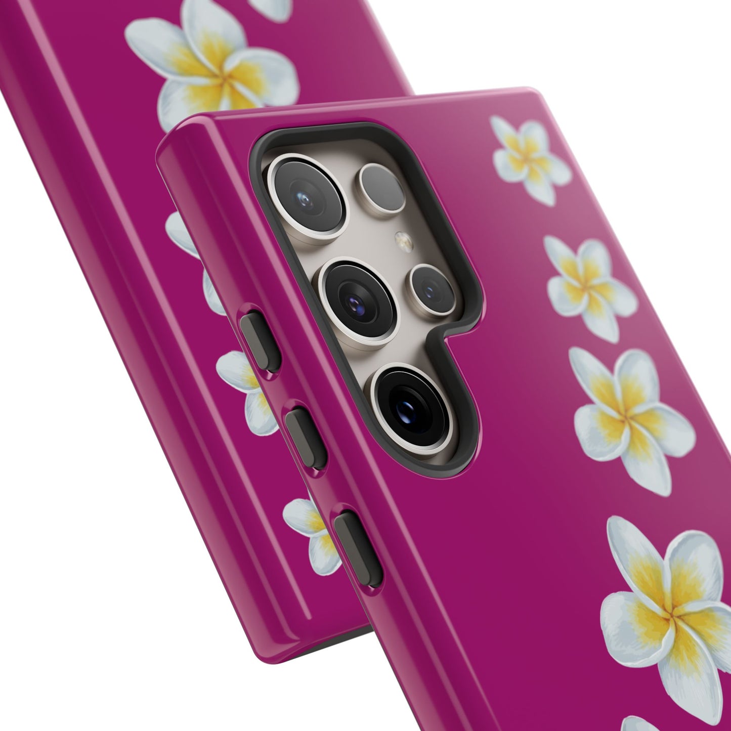 Flower Me Fuchsia Durable Phone Case