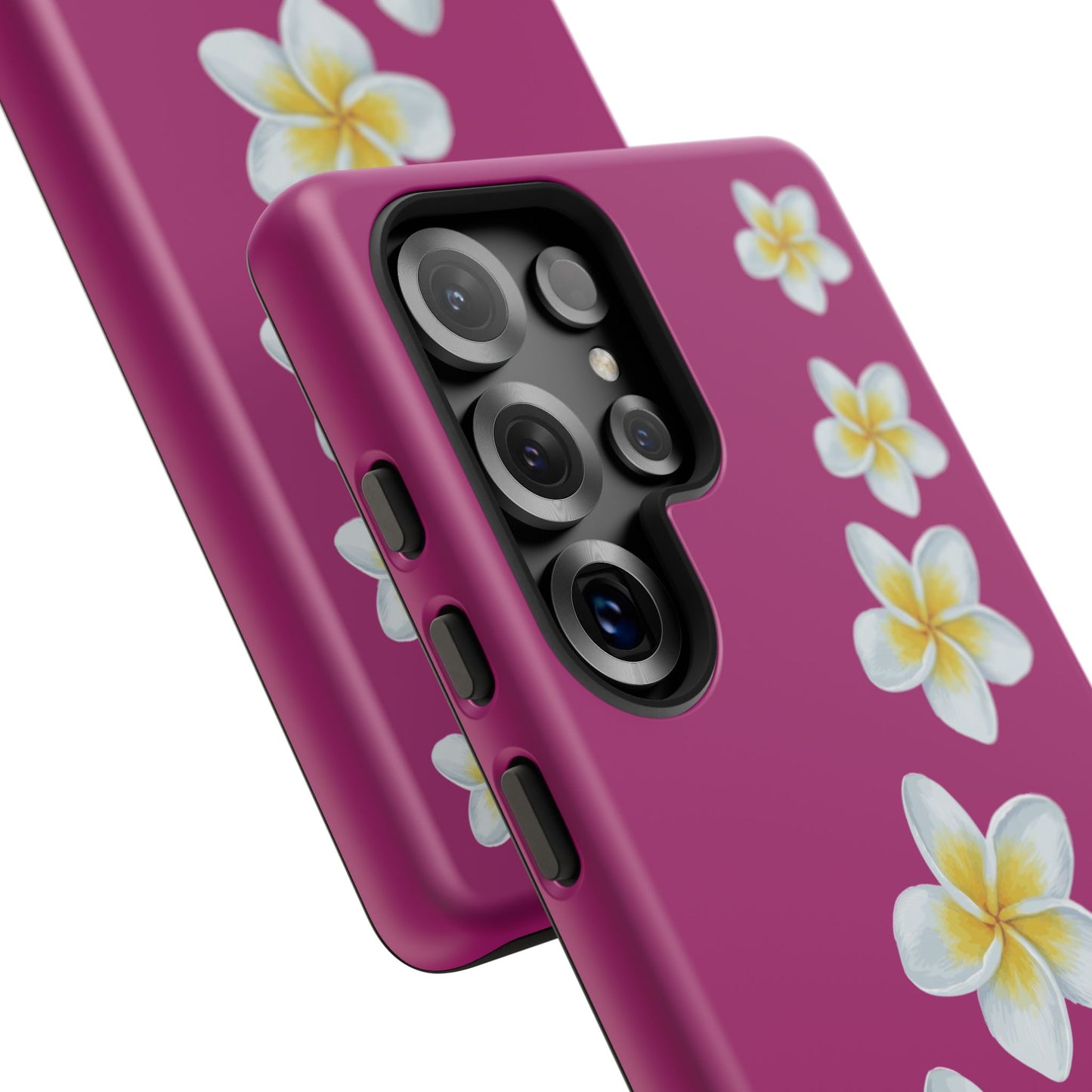 Flower Me Fuchsia Durable Phone Case
