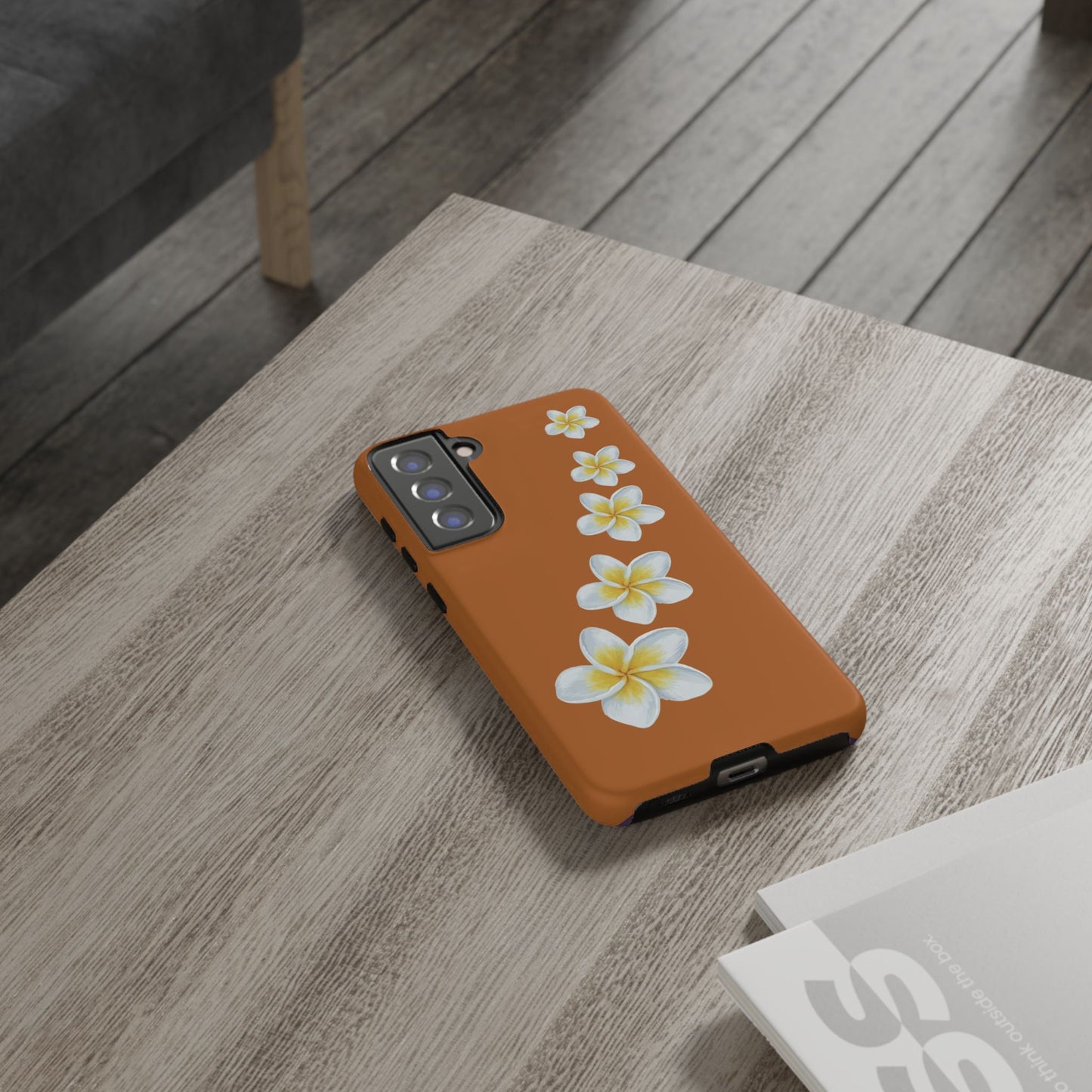 Flower Me Orange Durable Phone Cases