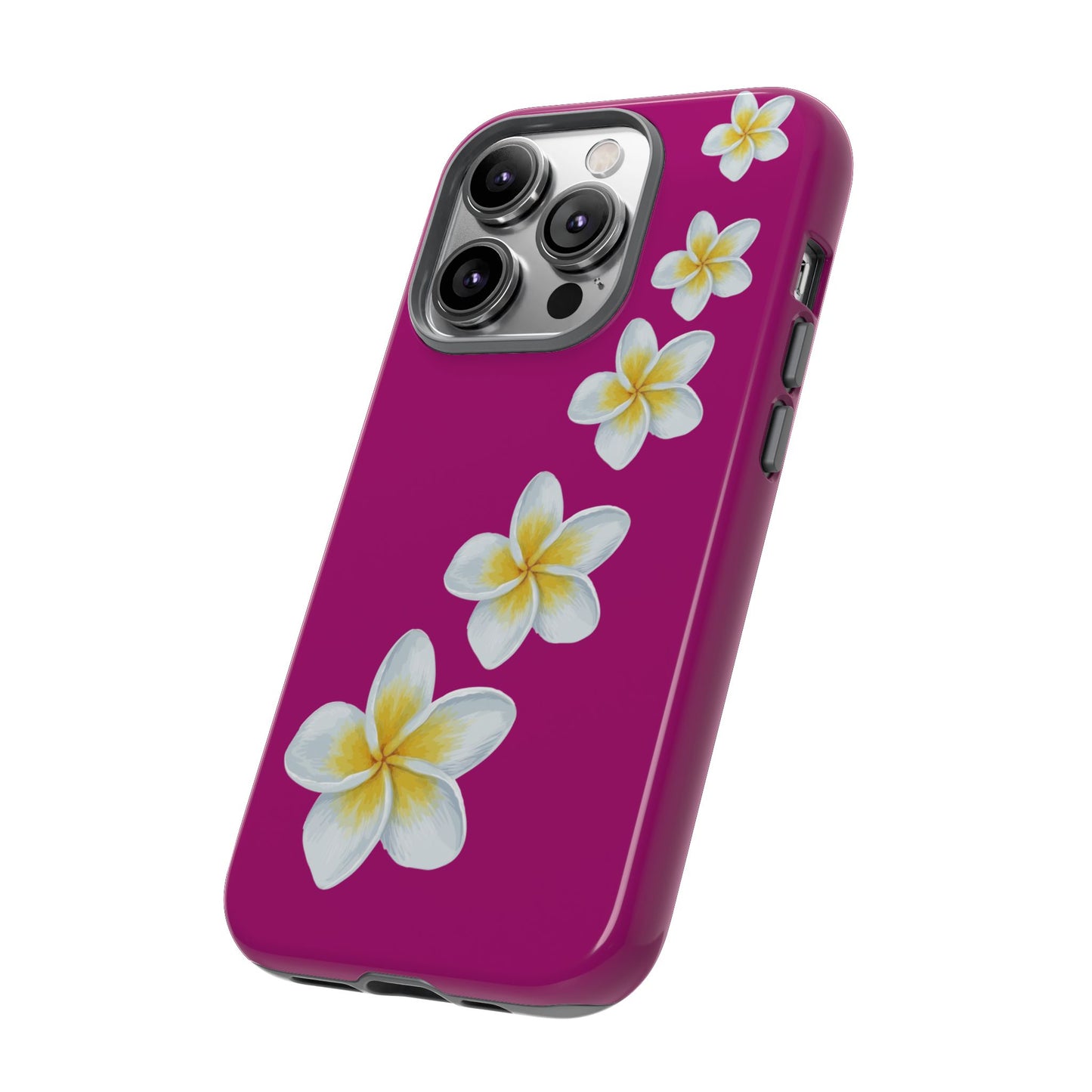Flower Me Fuchsia Durable Phone Case