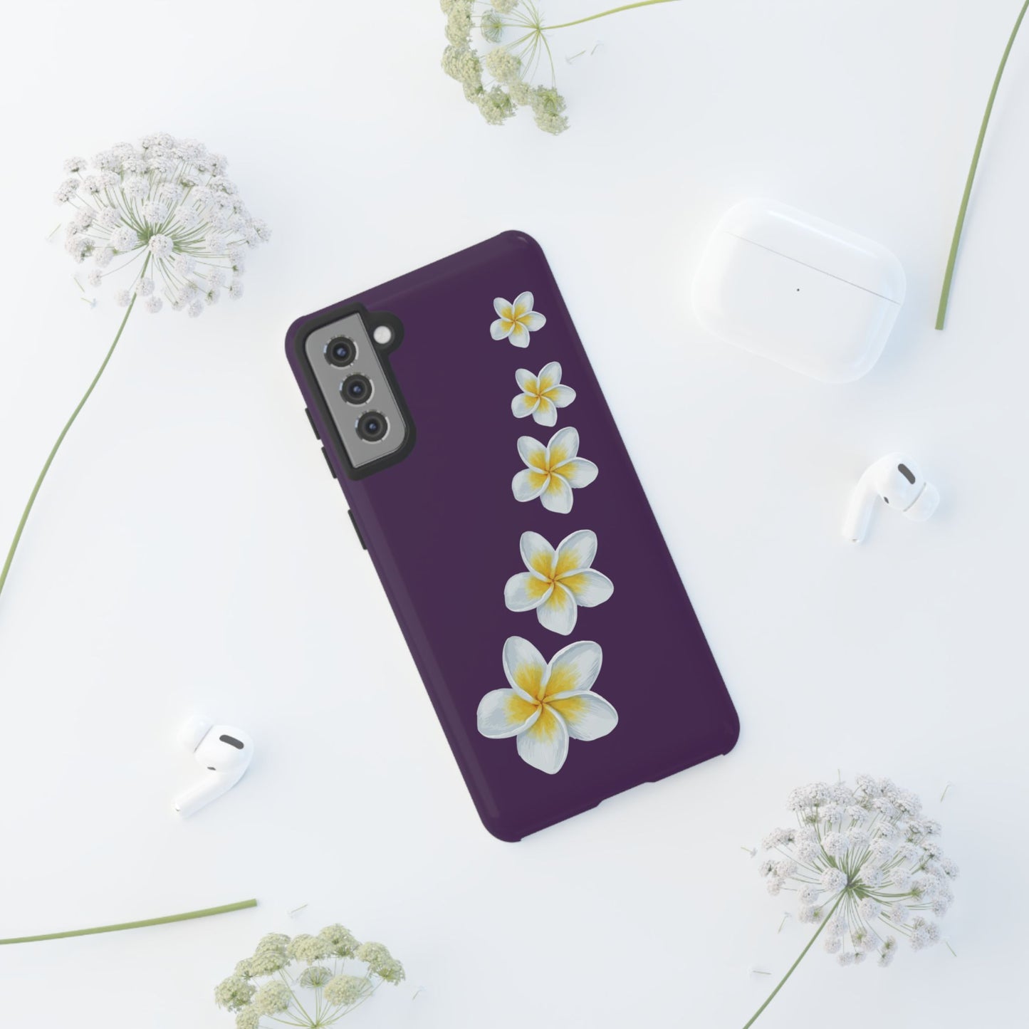 Flower Me Purple Durable Phone Case