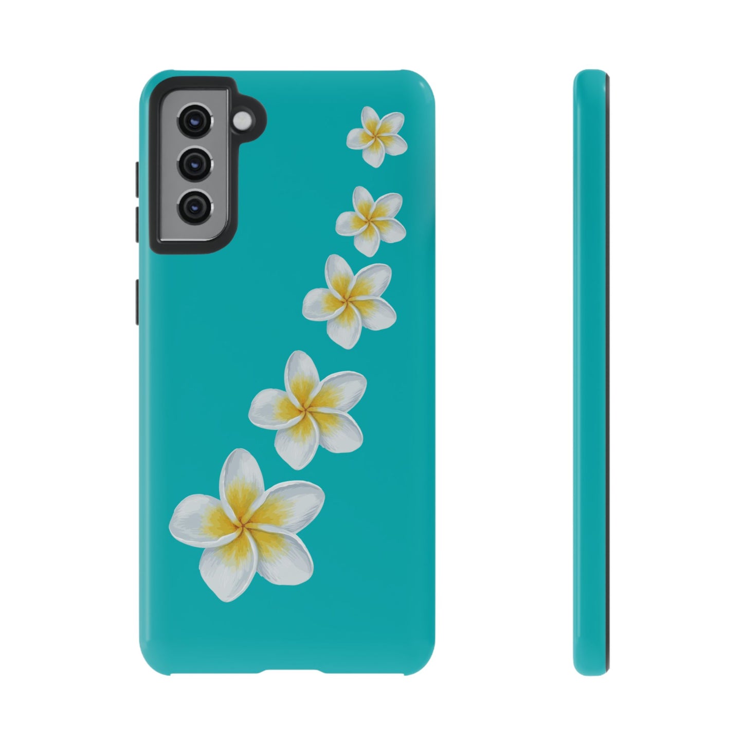 Flower Me Blue Durable Phone Case