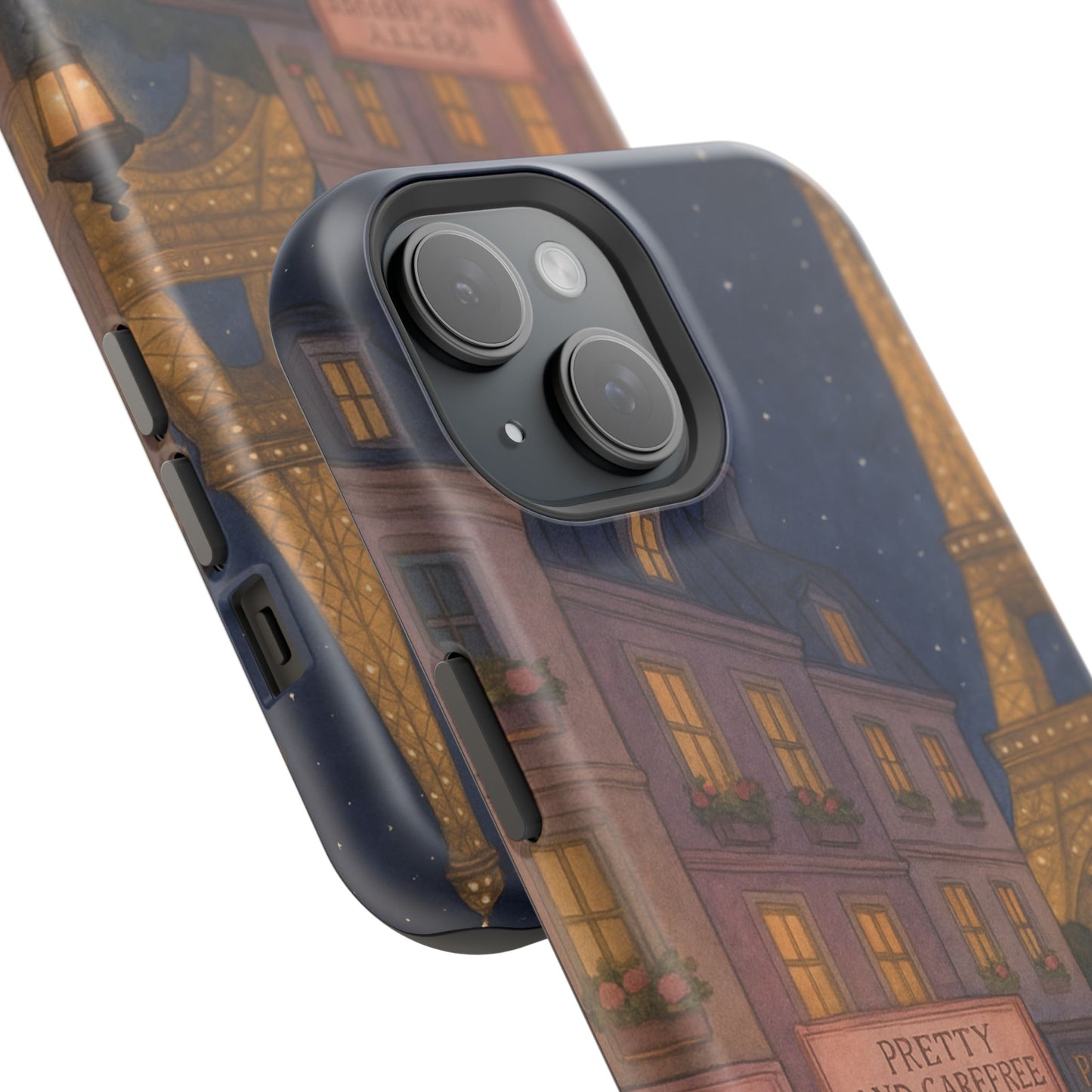 Parisian Night Phone Case, Cute Protective Case, Eiffel Tower Design, Gifts for Her, Trendy Phone Accessories, Chic Mobile Cover
