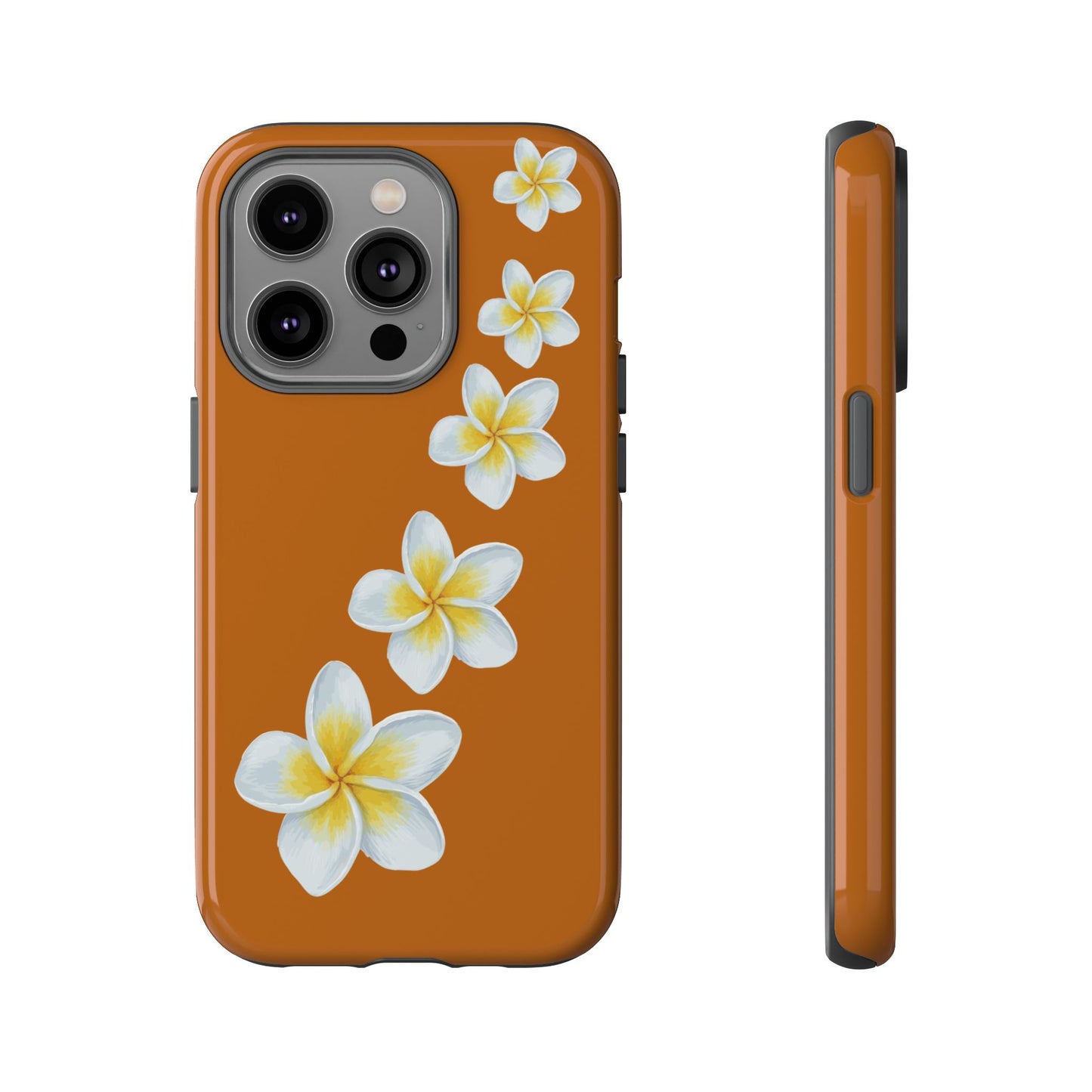 Flower Me Orange Durable Phone Cases
