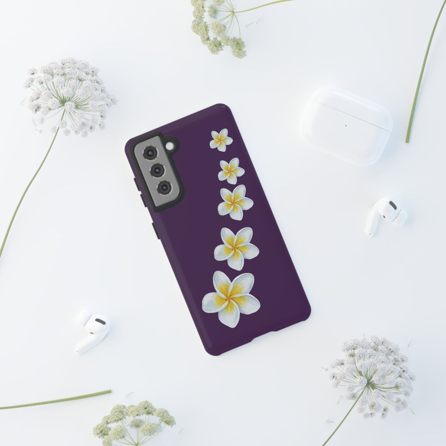Flower Me Purple Durable Phone Case