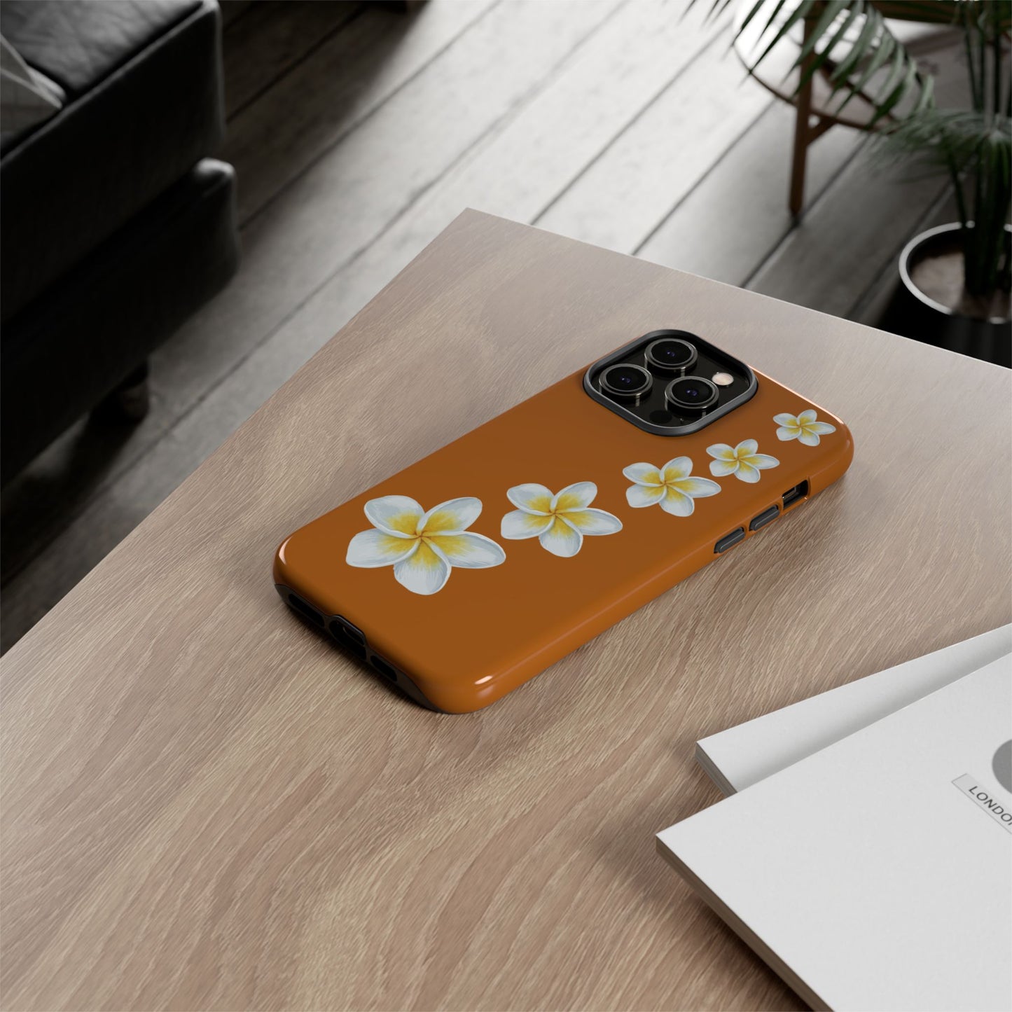 Flower Me Orange Durable Phone Cases