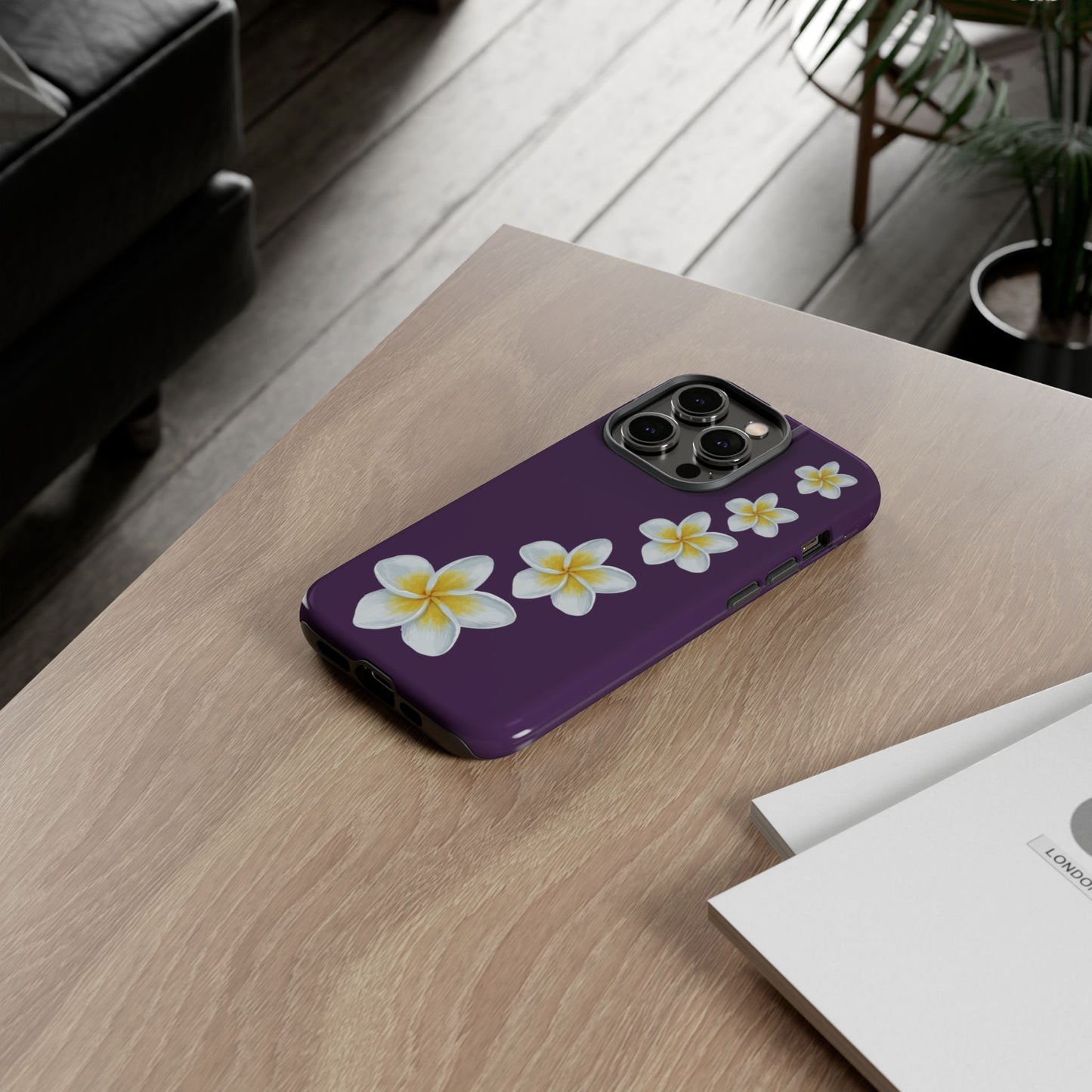 Flower Me Purple Durable Phone Case