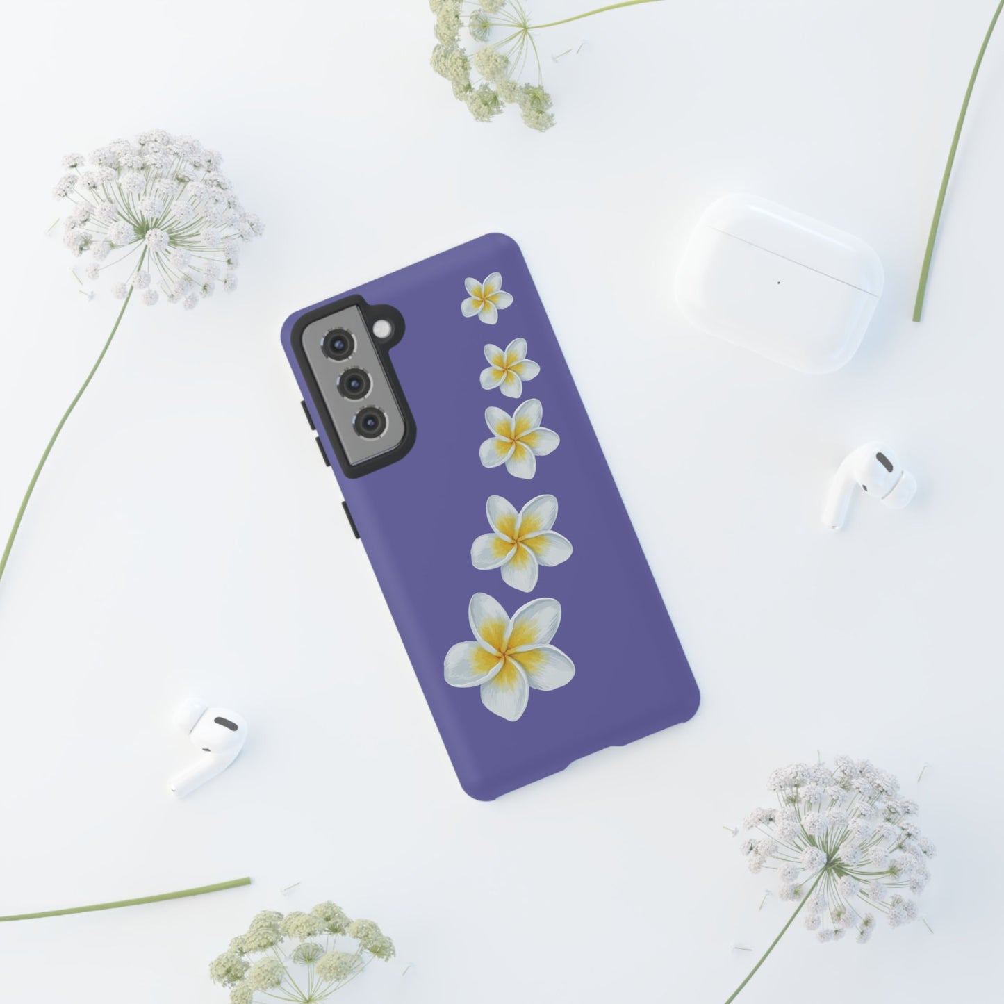 Flower Me Indigo Durable Phone Case