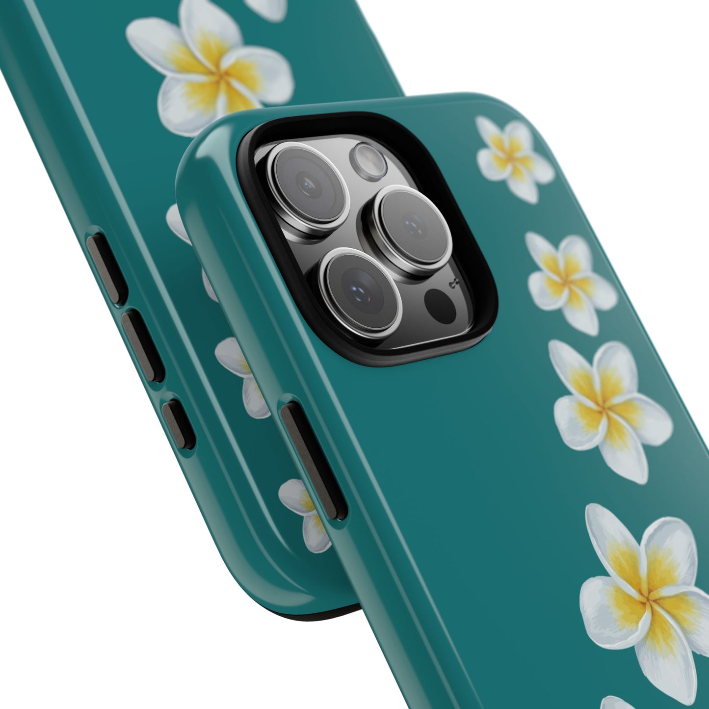 Flower Me Teal Durable Phone Case