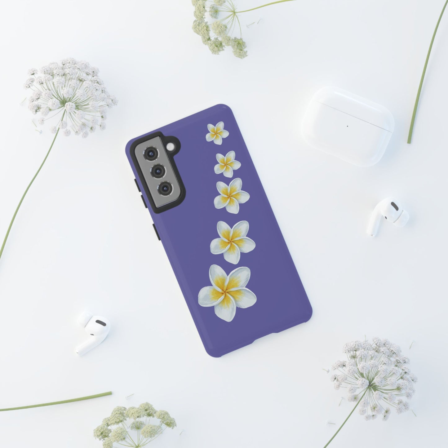 Flower Me Indigo Durable Phone Case